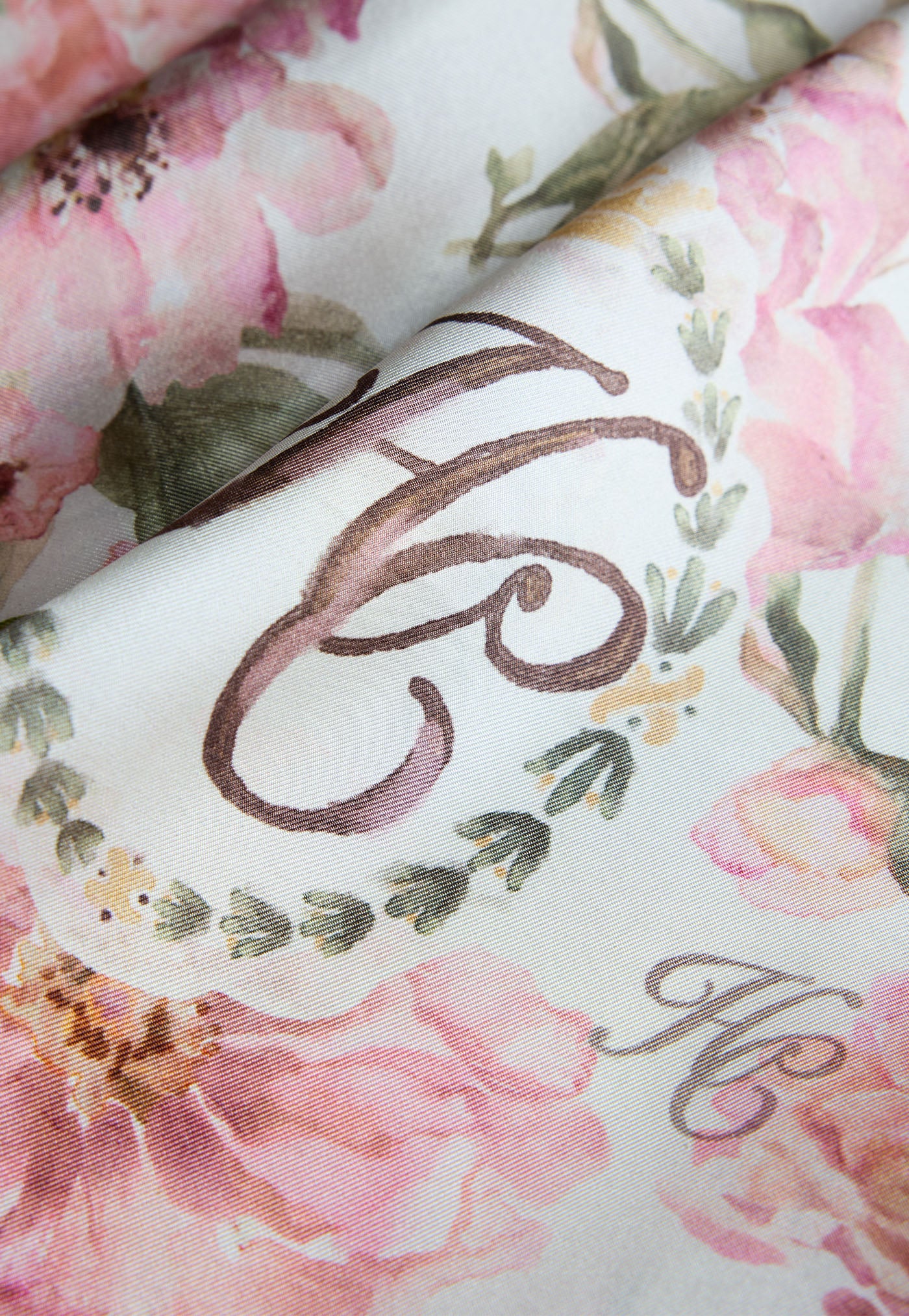 Silk Scarf - English Rose