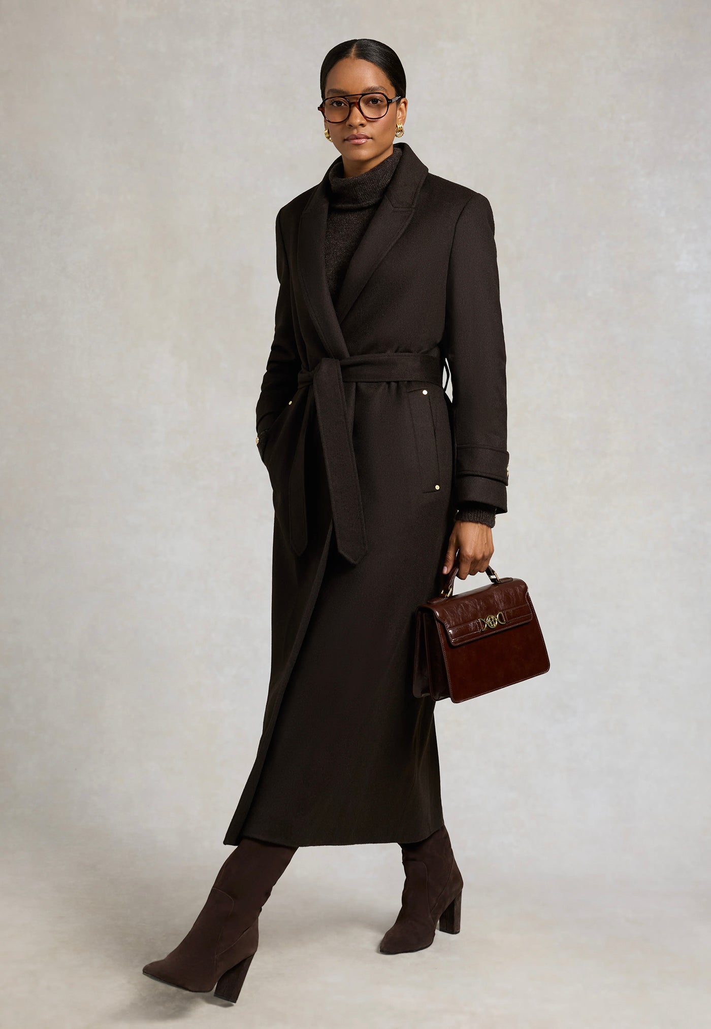 Wrap Coat - Chocolate