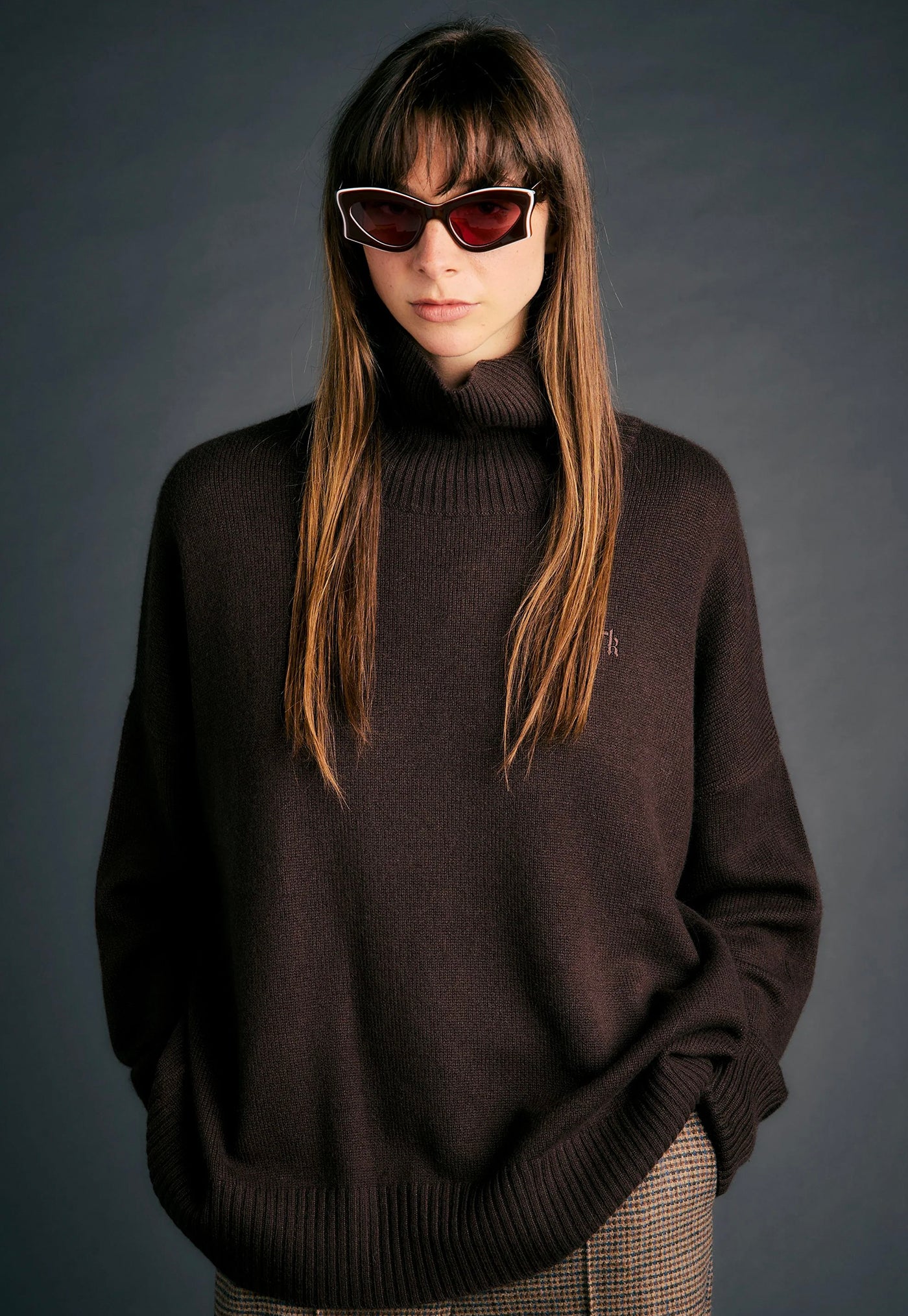 Carmen Oversized Sweater - Chocolate