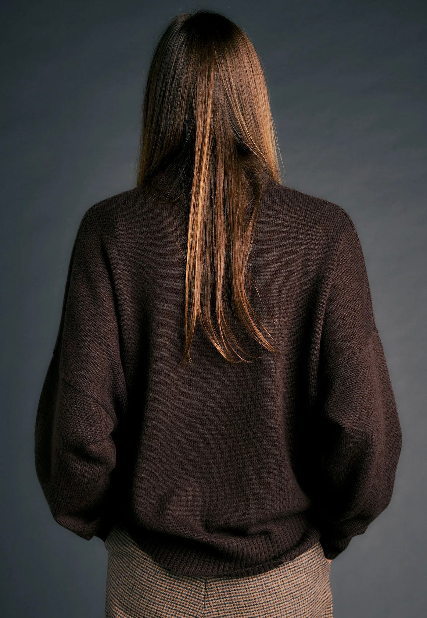 Carmen Oversized Sweater - Chocolate