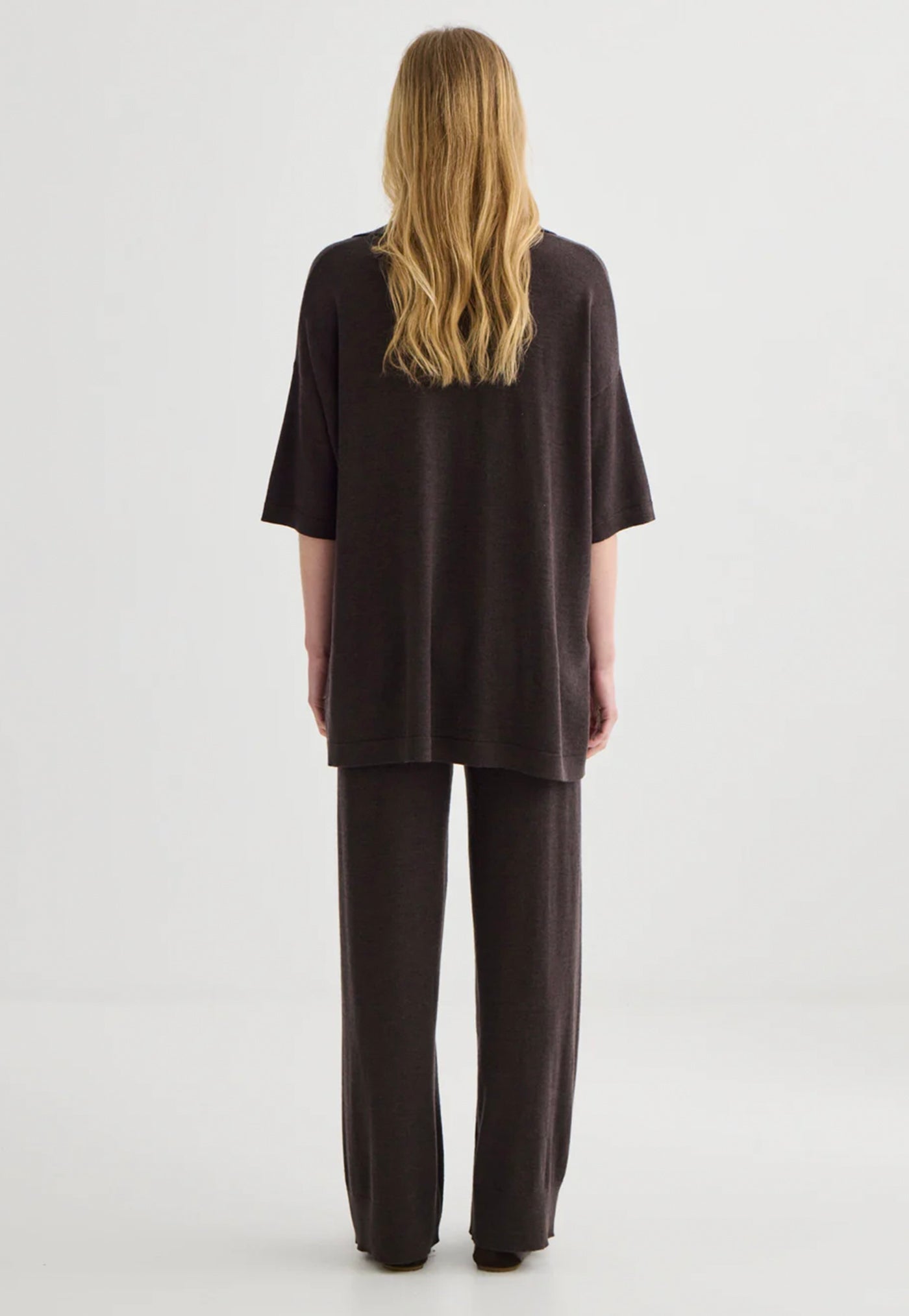 Relaxed Merino Polo - Truffle