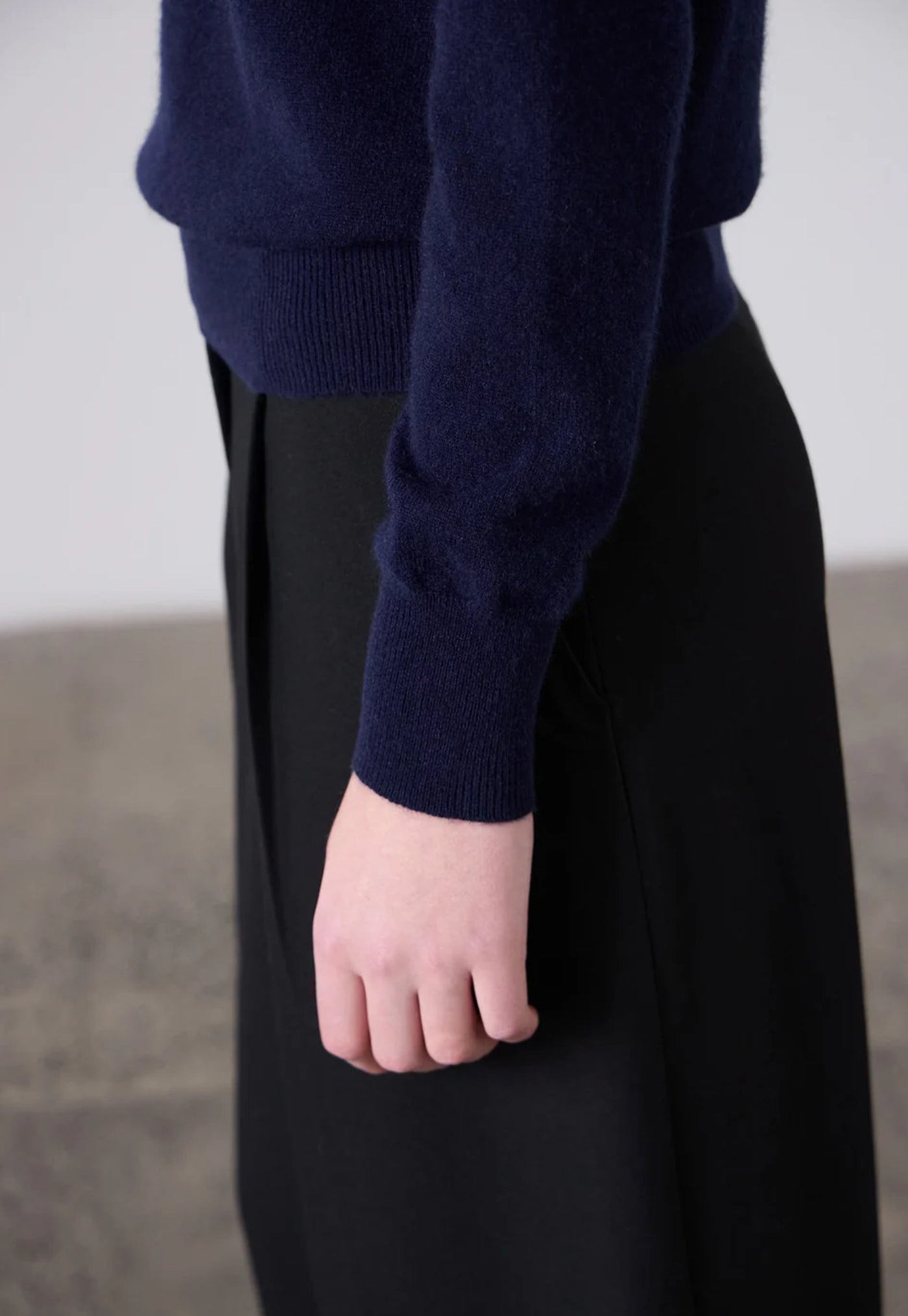 Sam Cashmere Crew - Navy