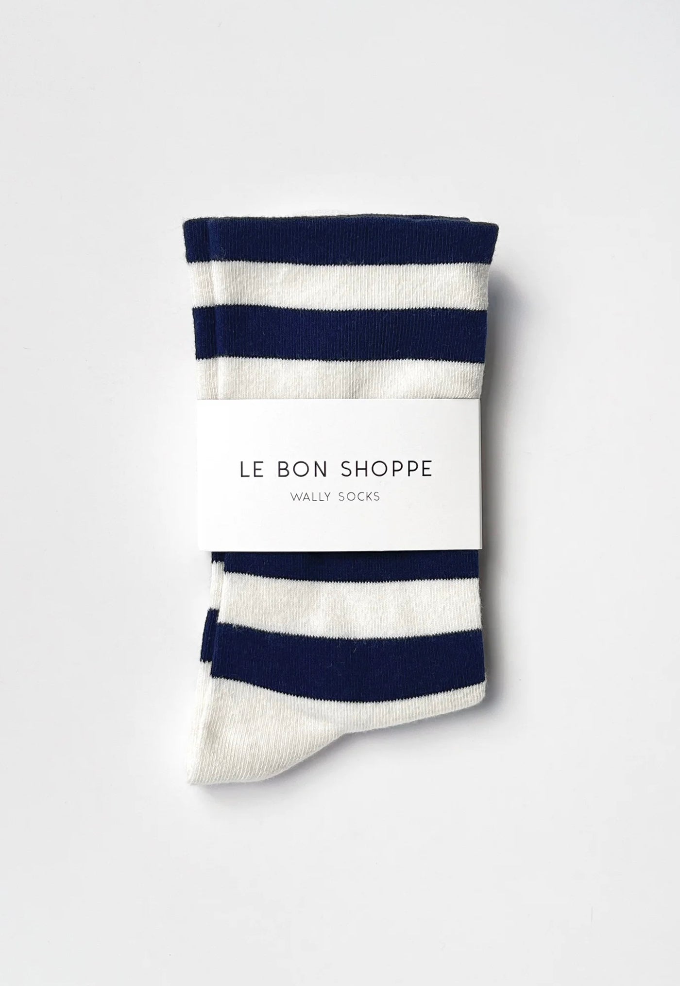 Wally Socks - Wide Navy/Stripe