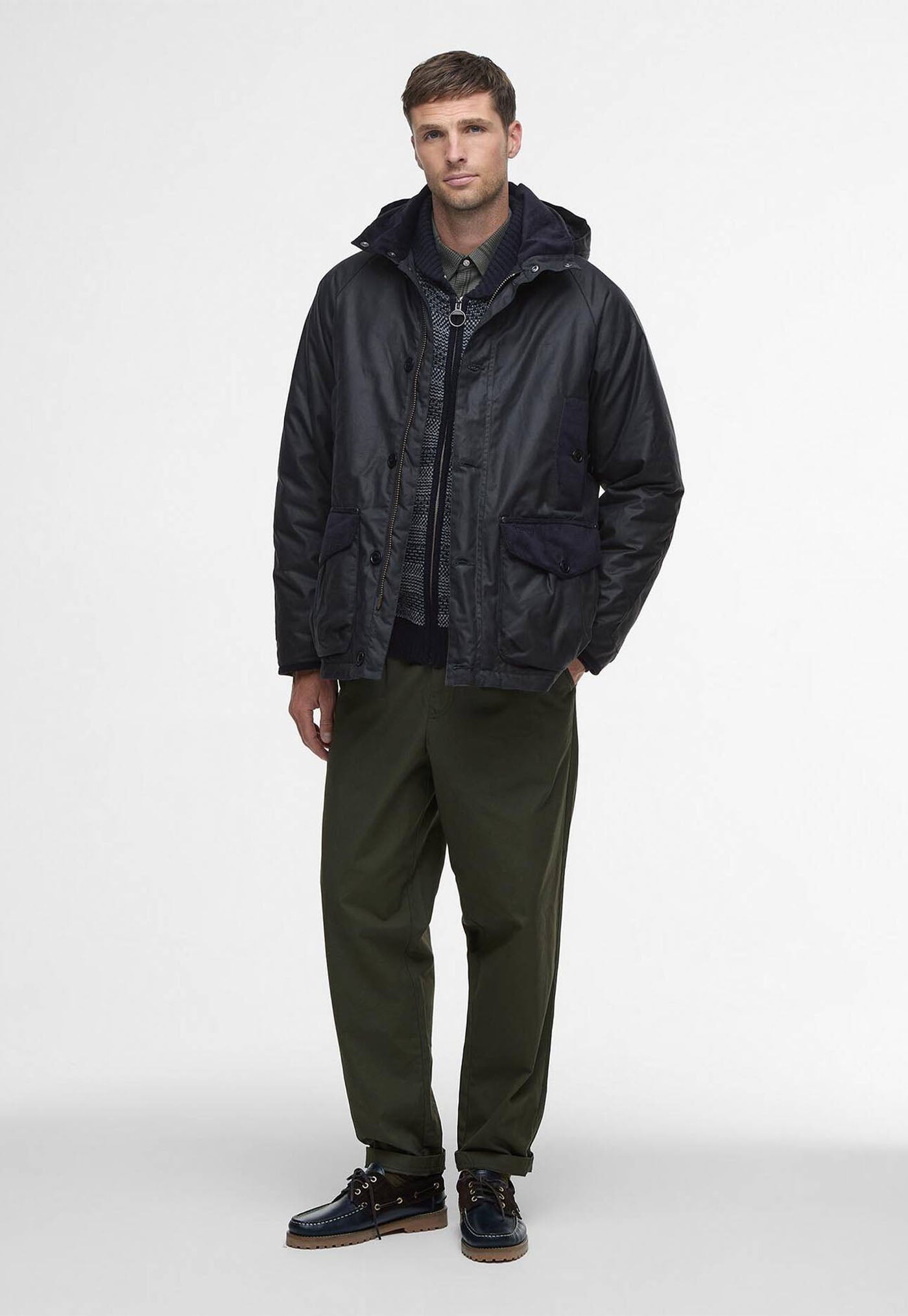 Modern Heritage Beaufort Wax Jacket - Navy