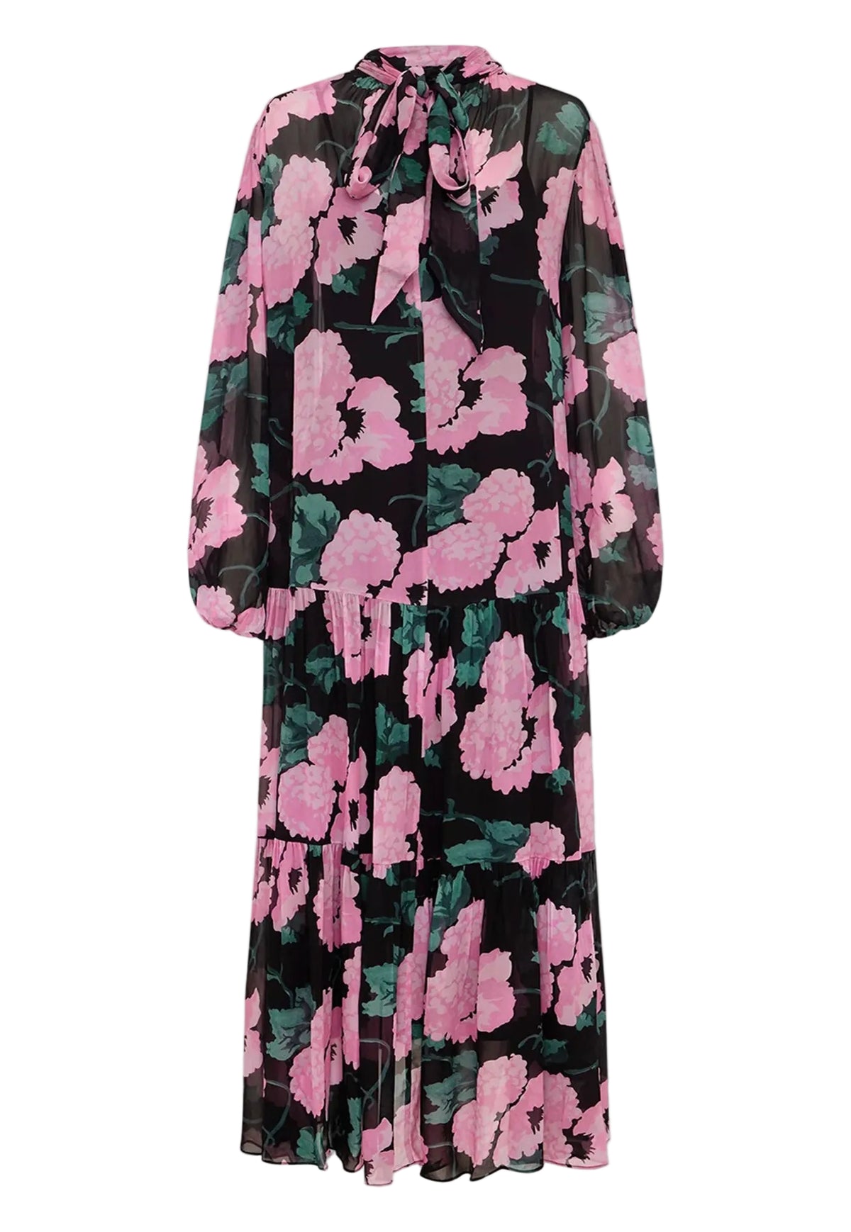 Adalind Dress - Hydrandra Floral Black