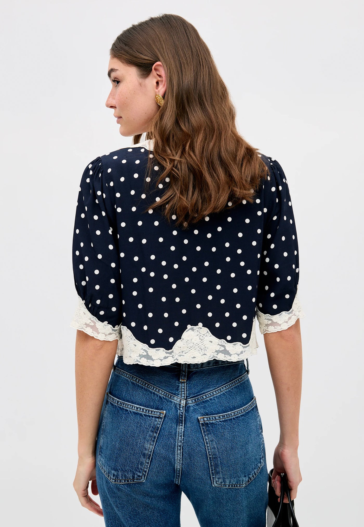 Ursula Top - Layla Dot Navy