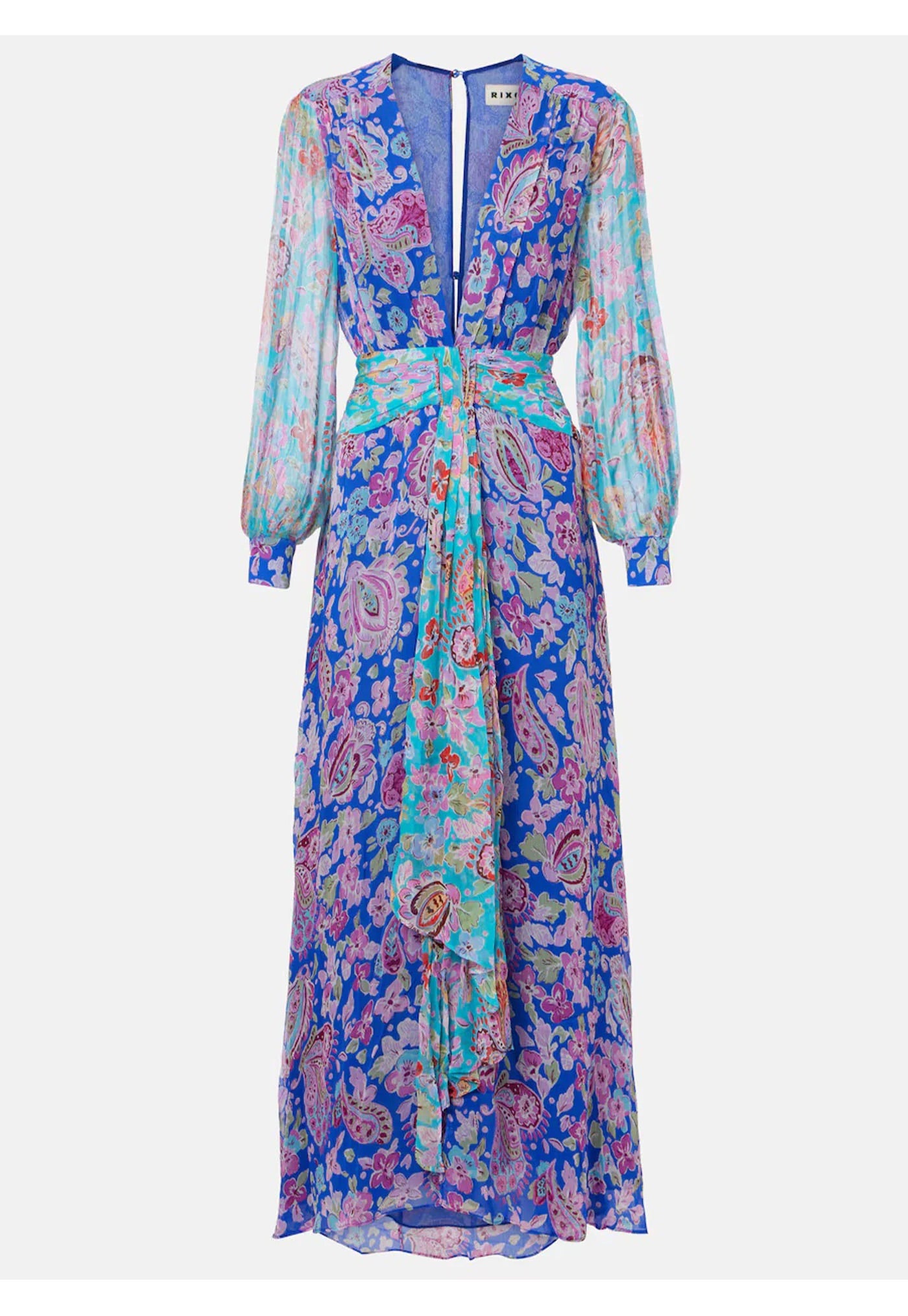 Meera Dress - Cara Floral Mix Blue