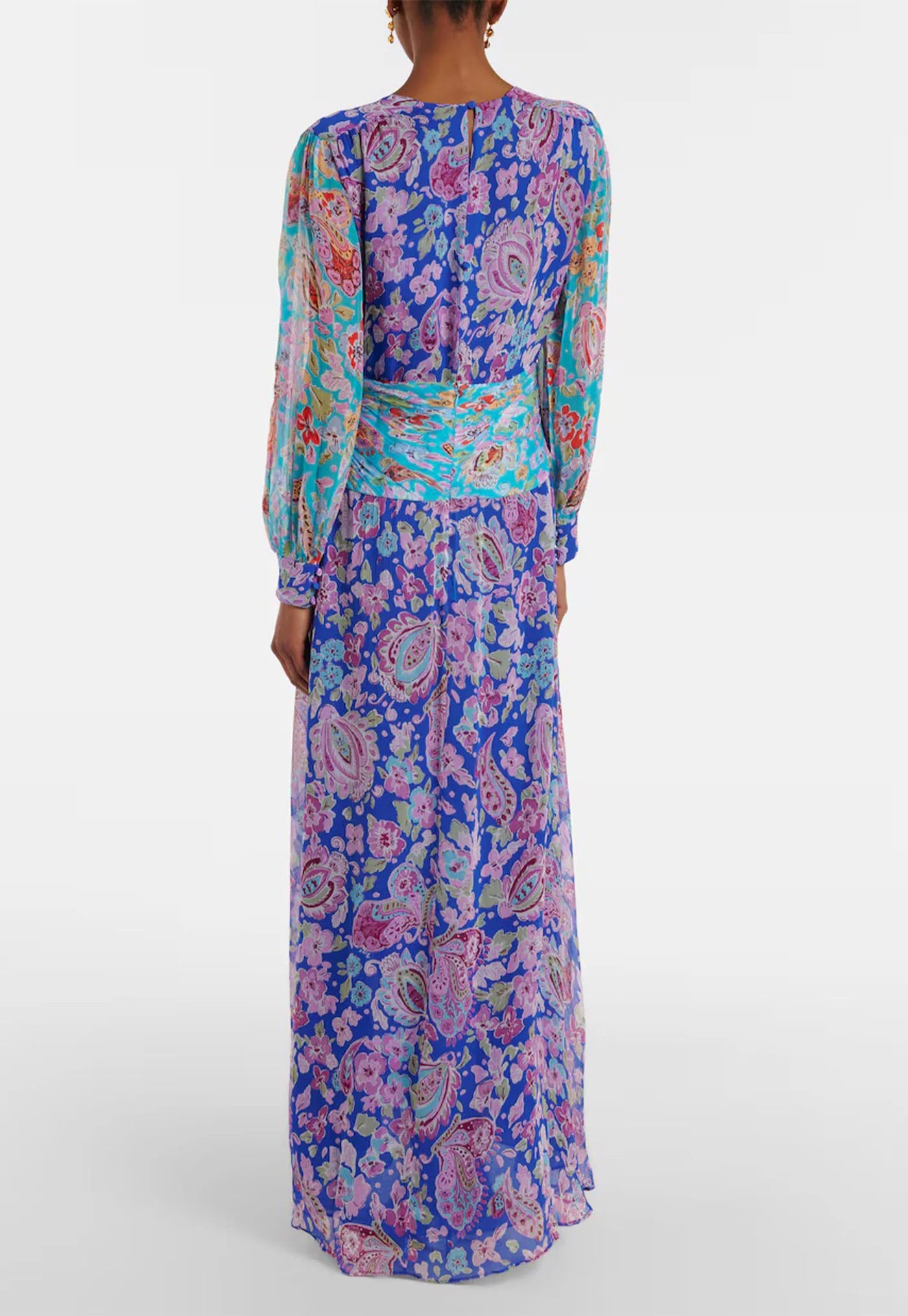 Meera Dress - Cara Floral Mix Blue