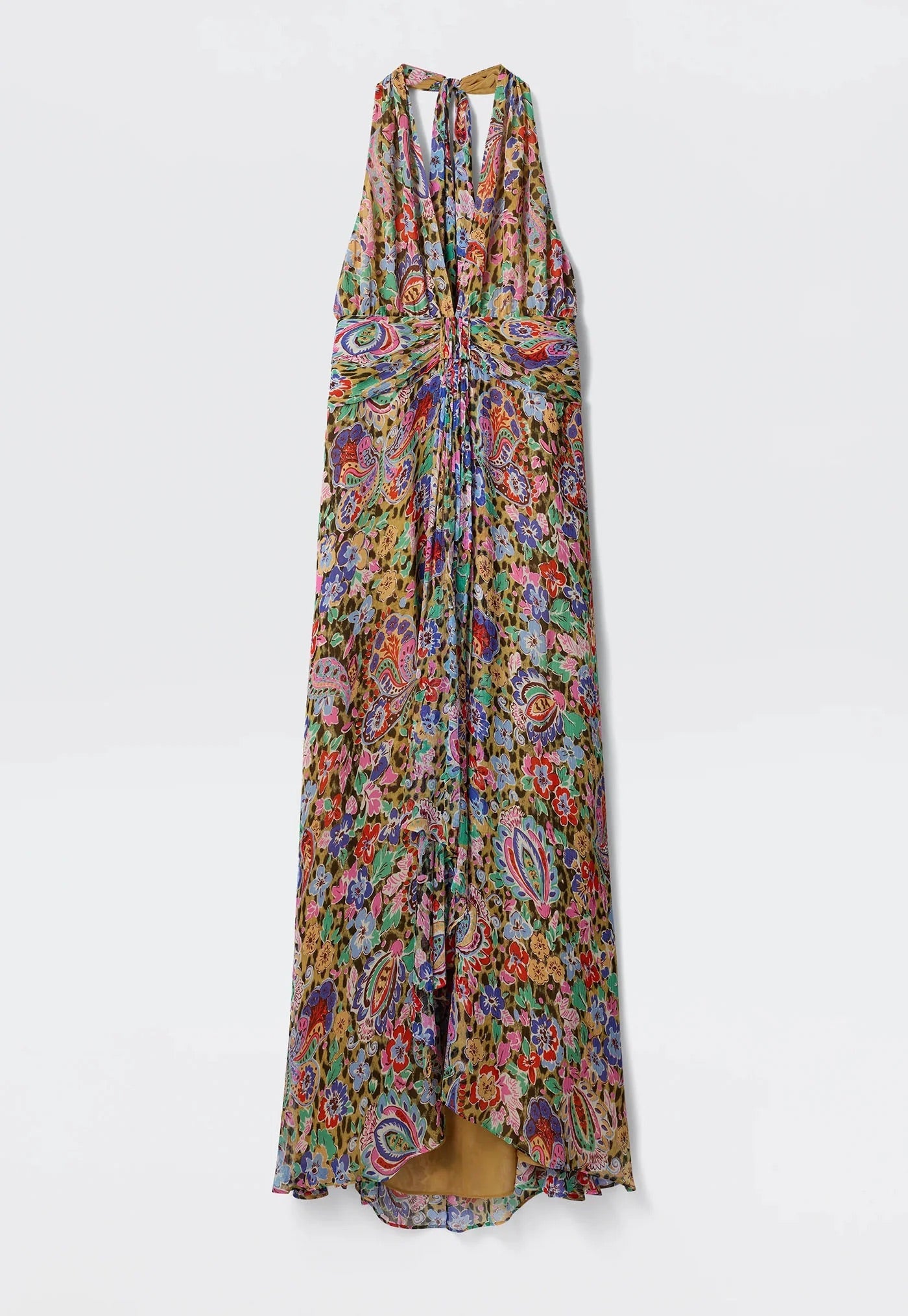 Alaina Dress - Cara Floral Leopard Brown