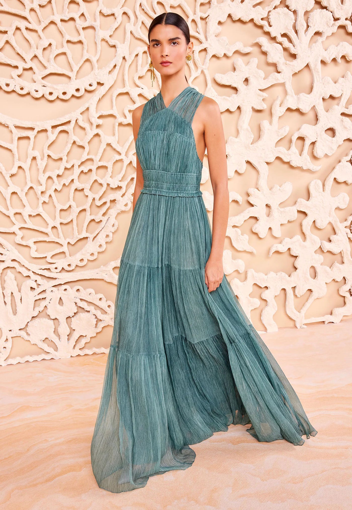 Freesia Gown - Kelp