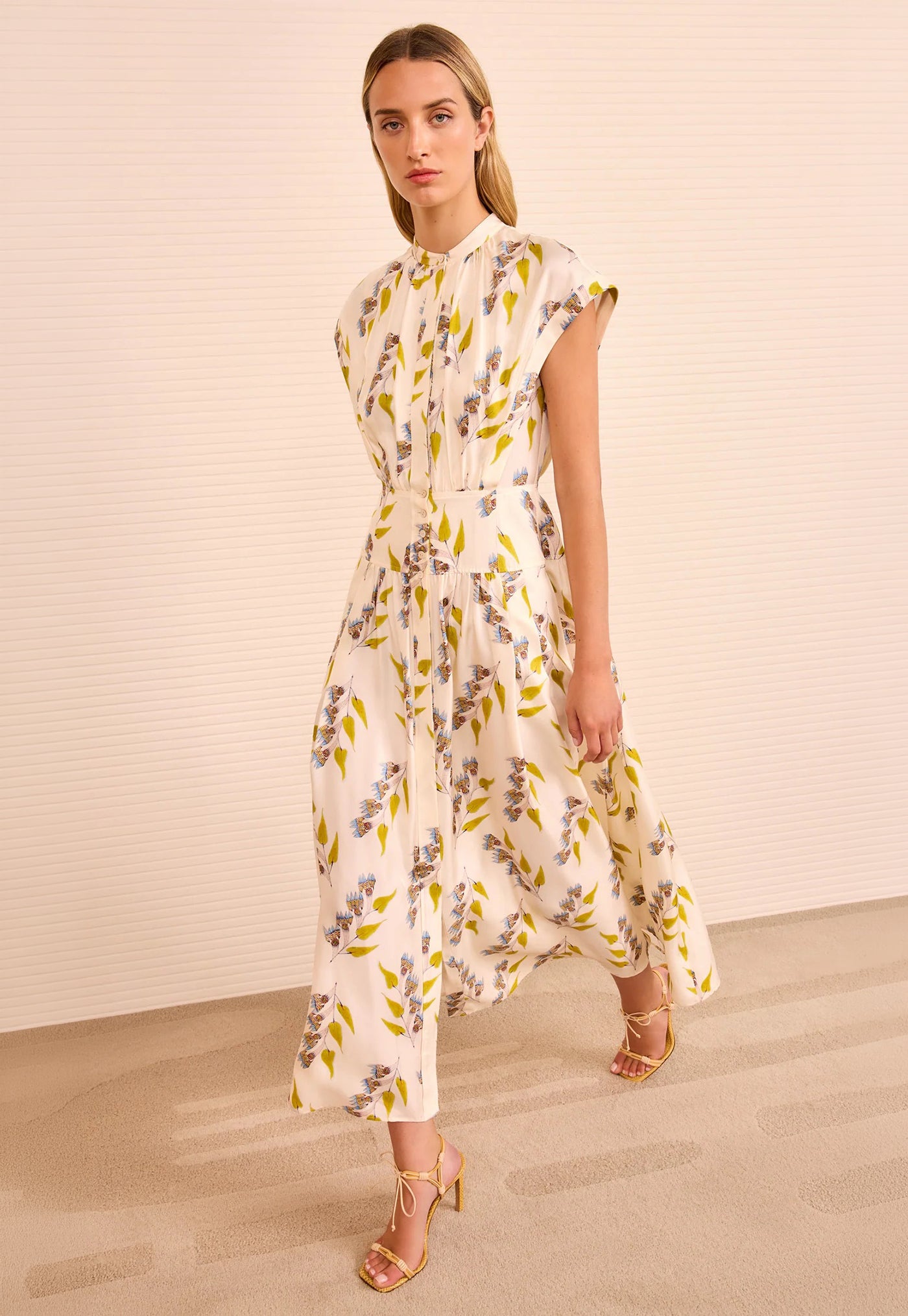 Lausanne Button Up Dress - Infinite Flower