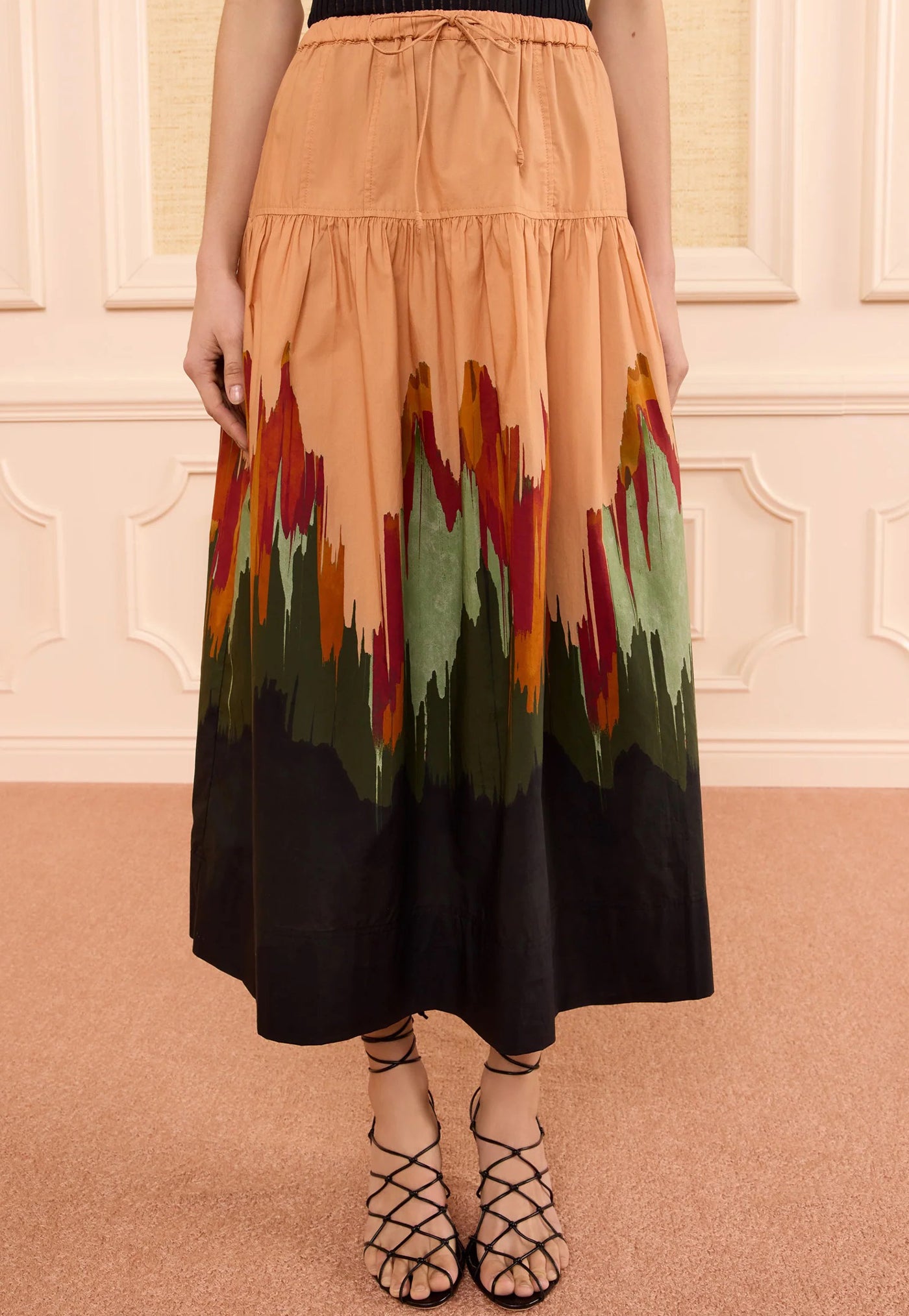 Theodora Cotton Skirt - Agate
