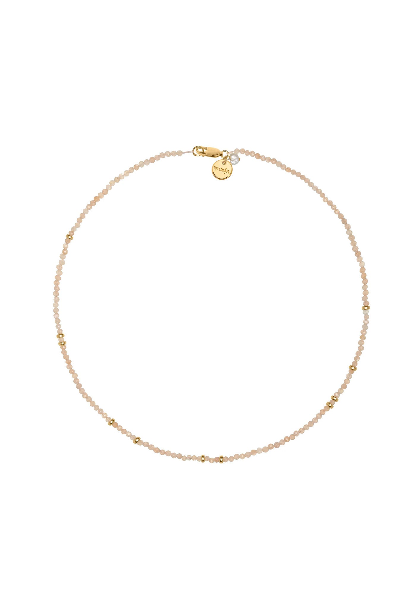 Magic Trip Moonstone Short Necklace - Peach