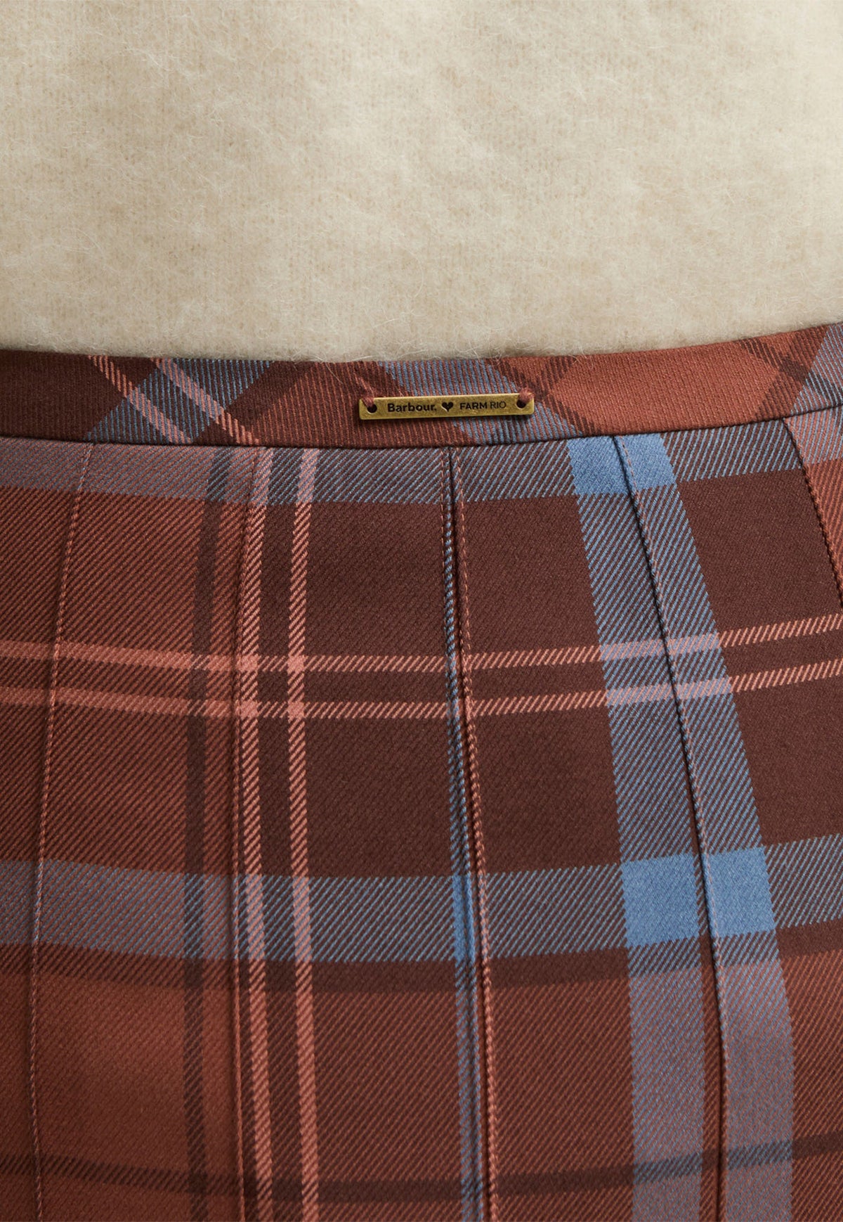 Barbour x Farm Rio Allamanda Skirt - Tropical Tea