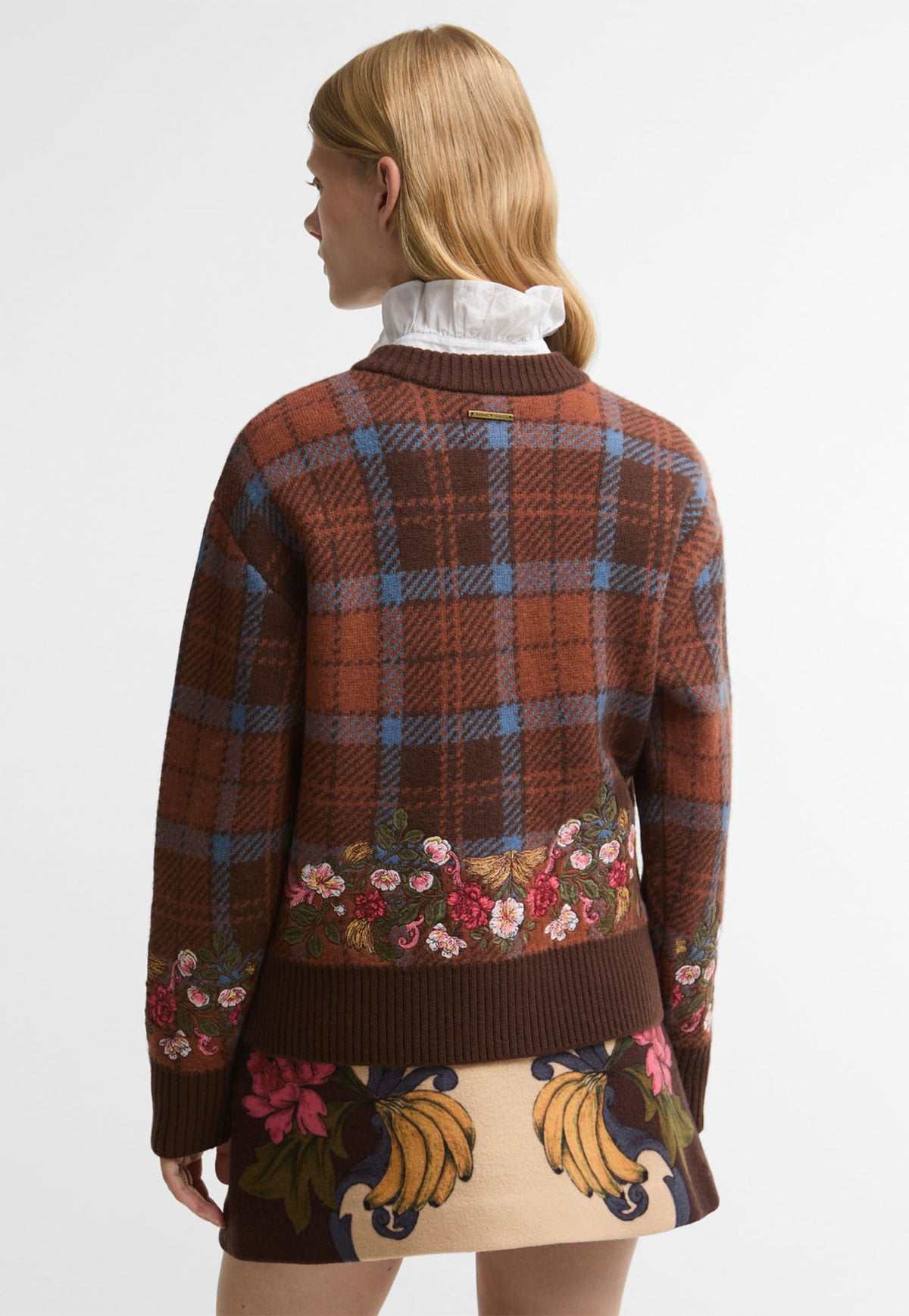 Barbour x Farm Rio Angelonia Knitted Cardigan - Tropical Tea
