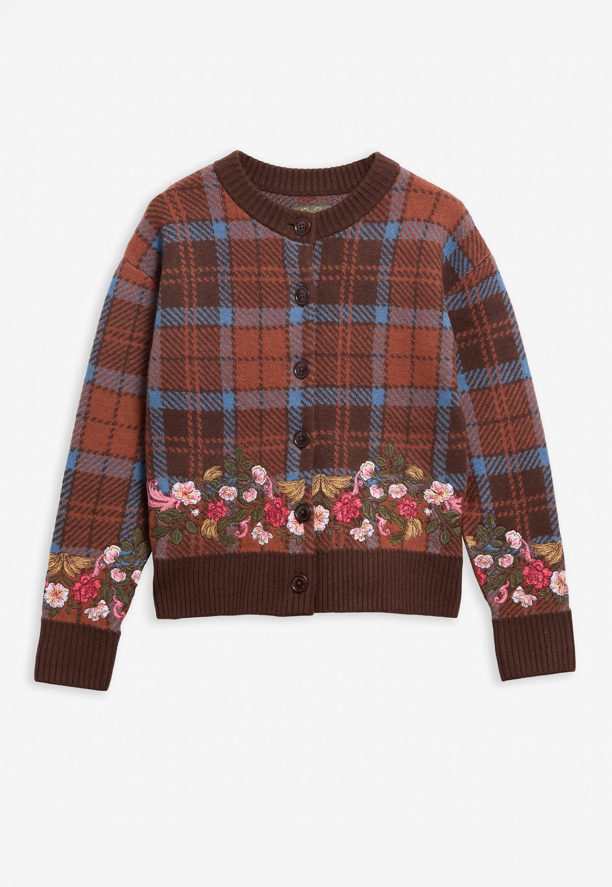 Barbour x Farm Rio Angelonia Knitted Cardigan - Tropical Tea
