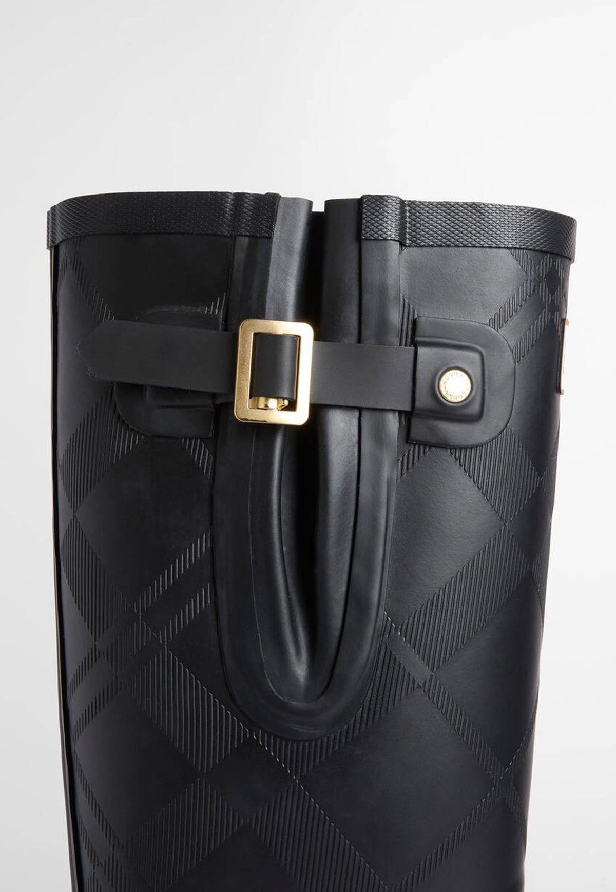 Leighton Tartan Tall Welly - Black