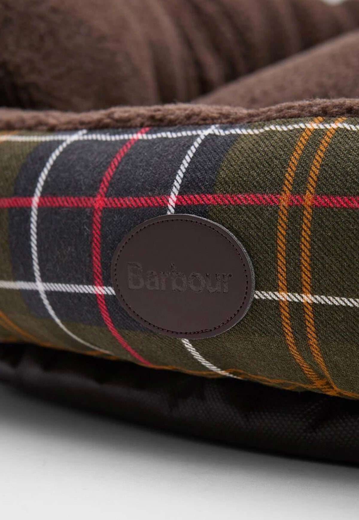 Dog Snuggle Bed 35" - Classic Tartan