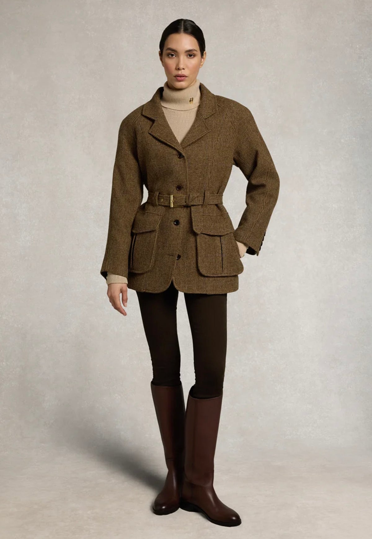 Cotswold Belted Jacket - Bamford Tweed