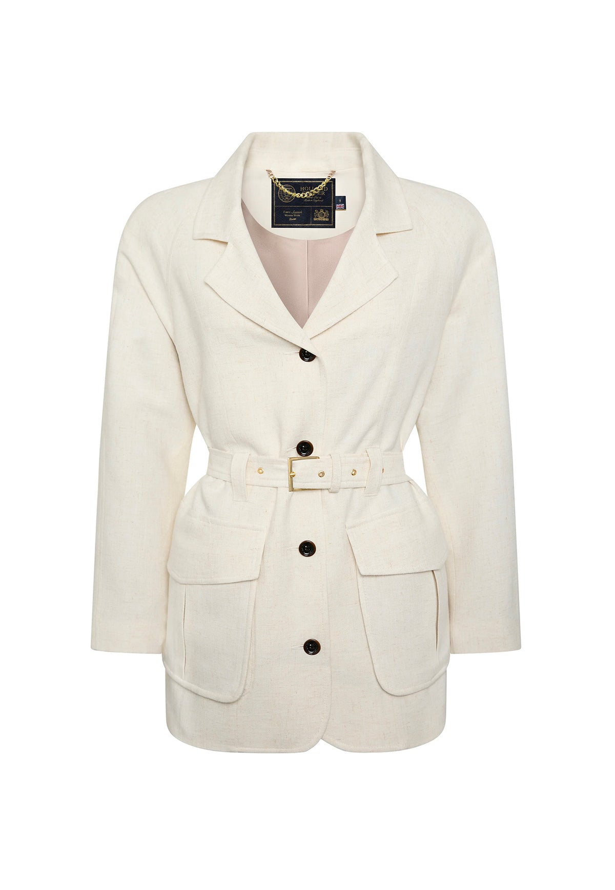 Cotswold Belted Jacket - Natural Linen