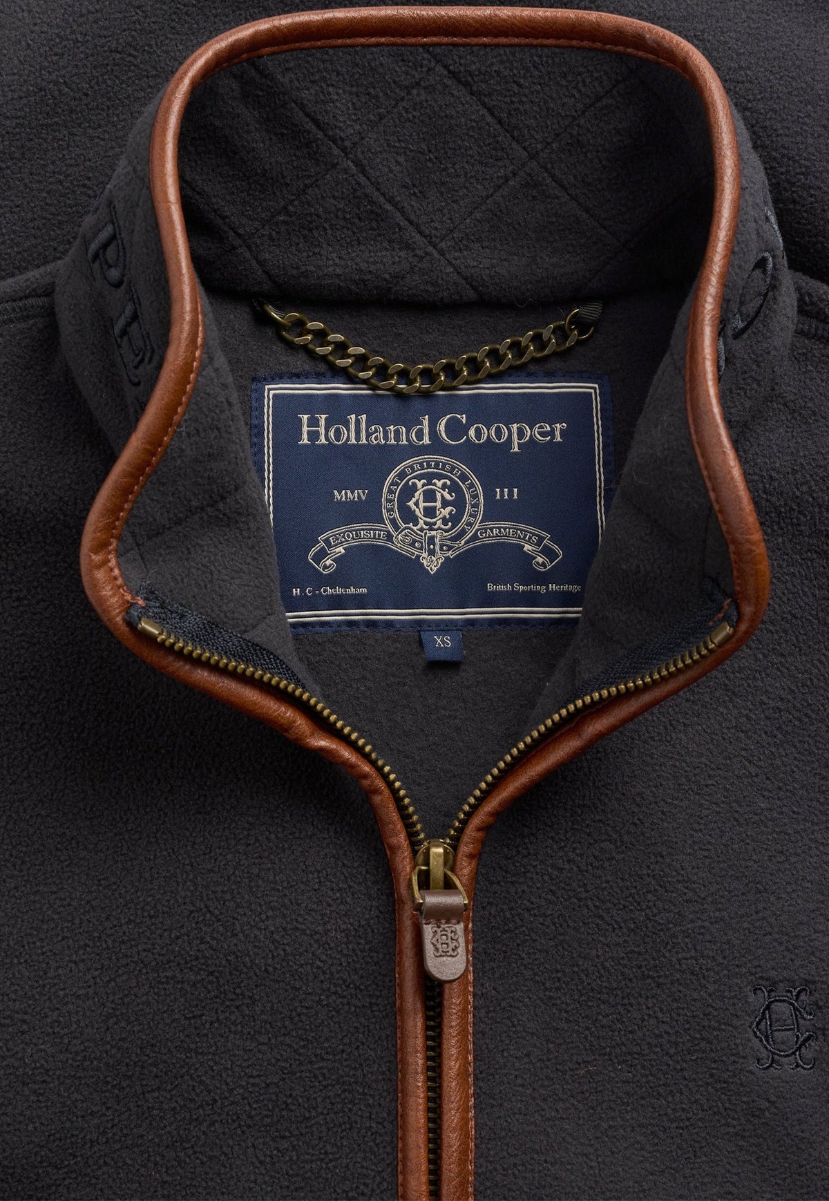 Country Longline Fleece Gilet - Ink Navy