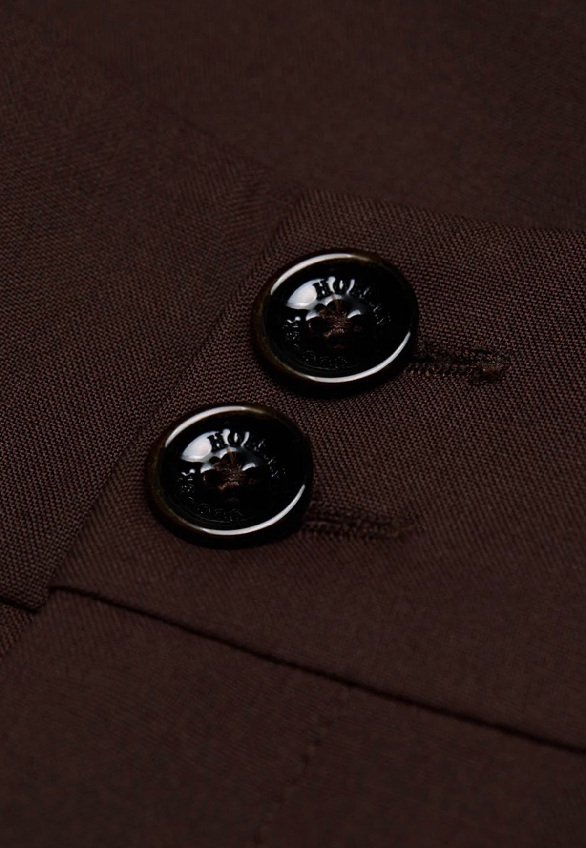 High Waisted Wide Leg - Walnut Twill