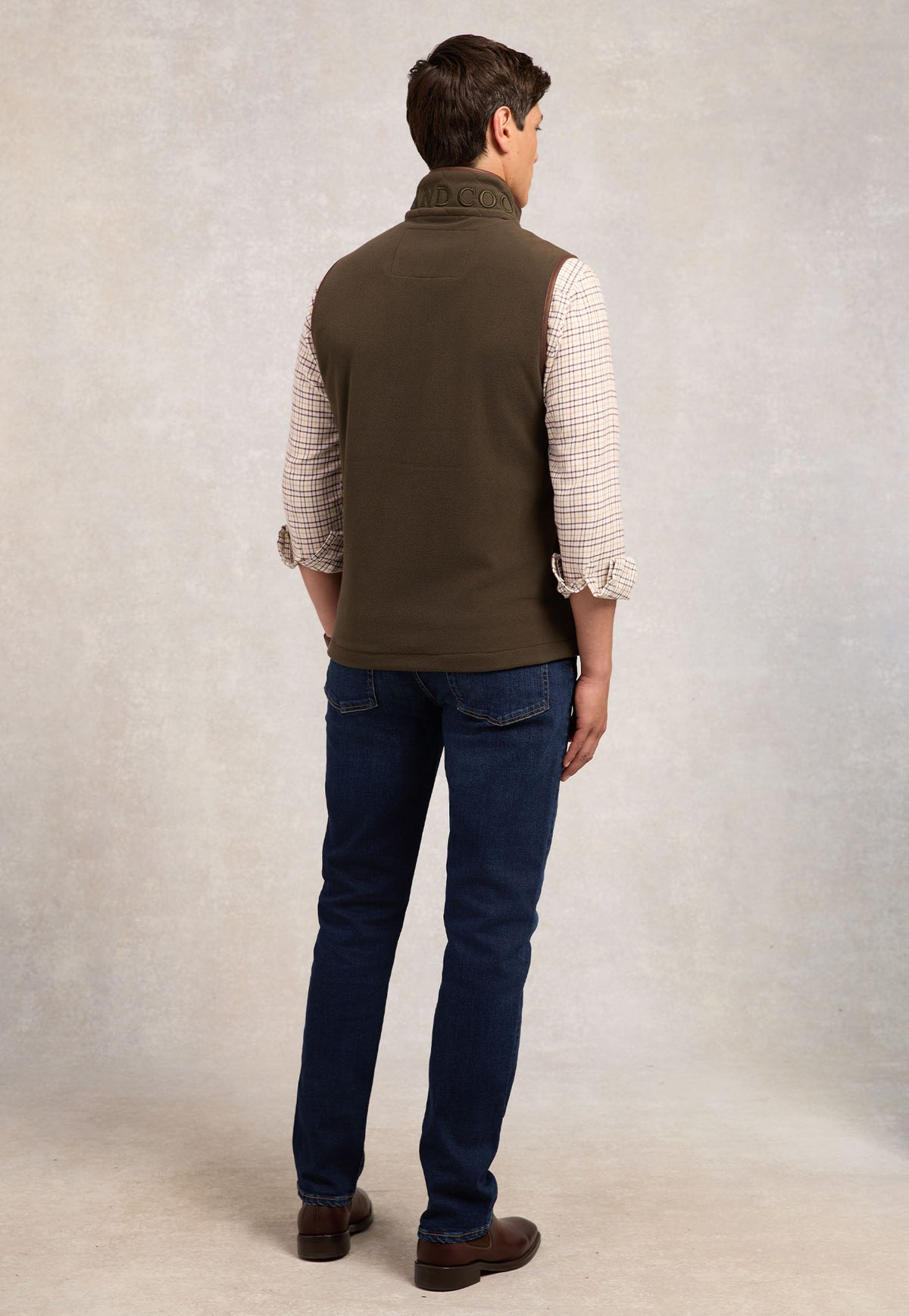 Men's Country Fleece Gilet - Khaki