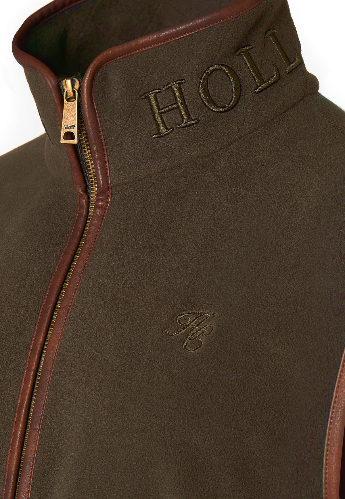 Men's Country Fleece Gilet - Khaki