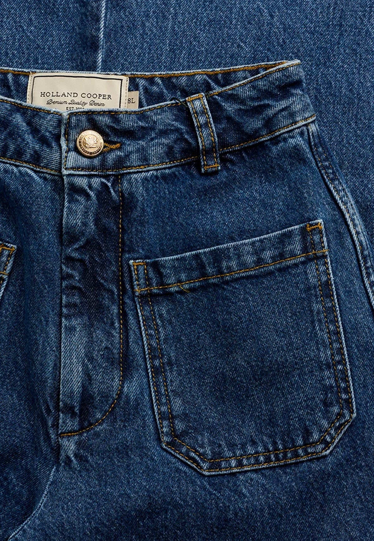 Tailored Flared Jean - Mid Denim