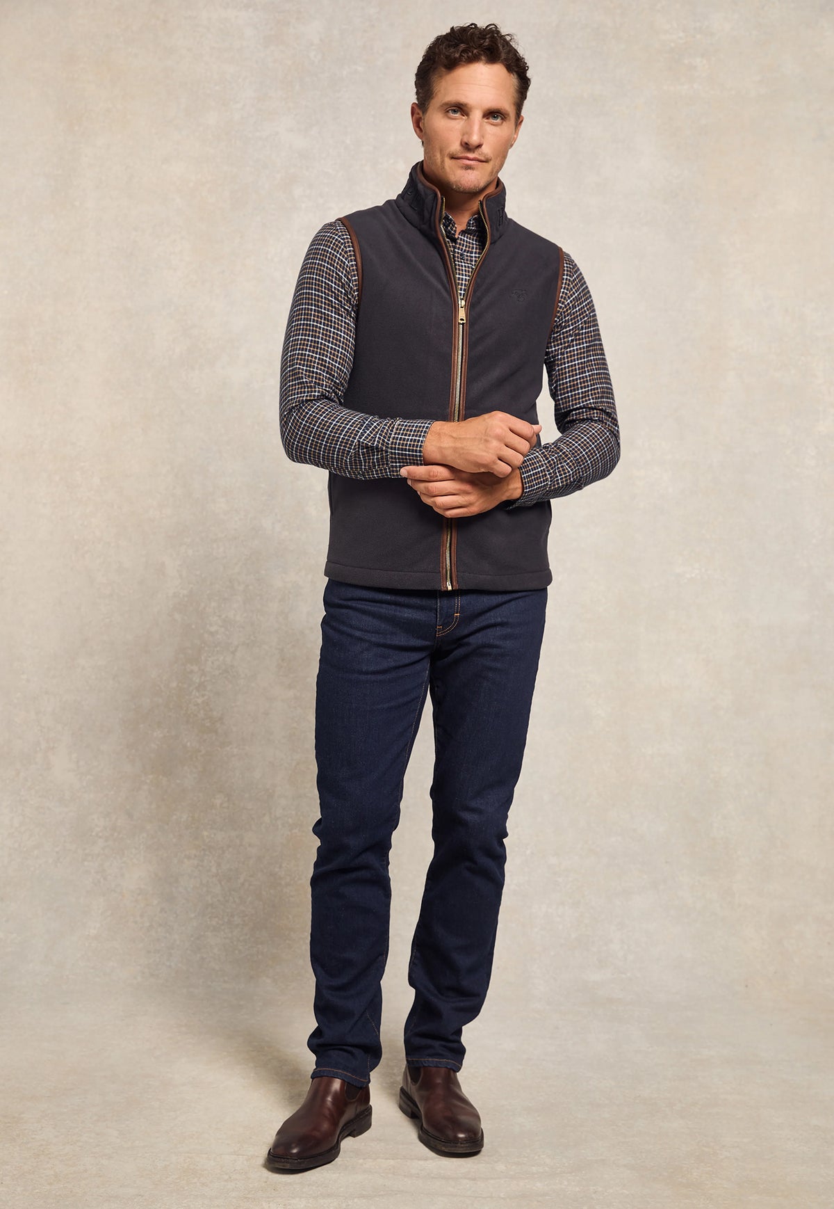 Country Fleece Gilet - Ink Navy
