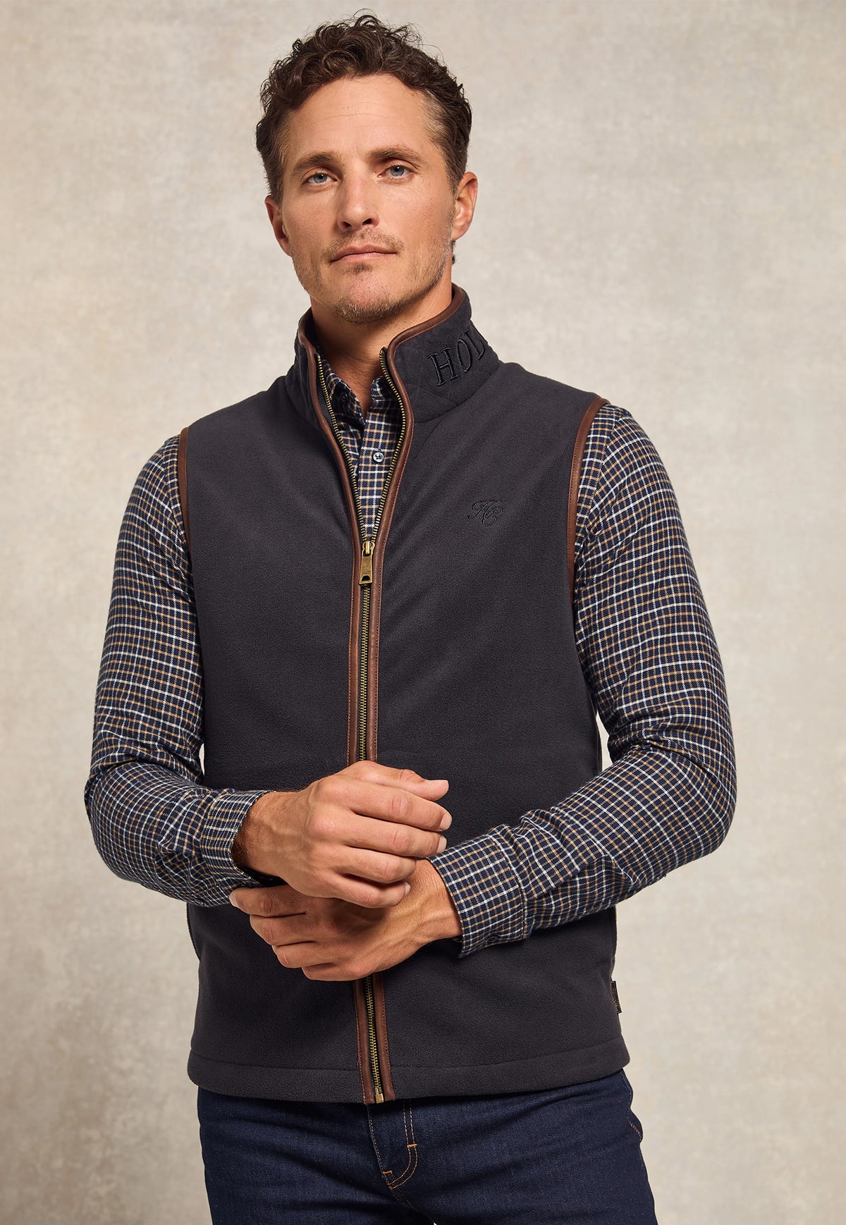 Country Fleece Gilet - Ink Navy