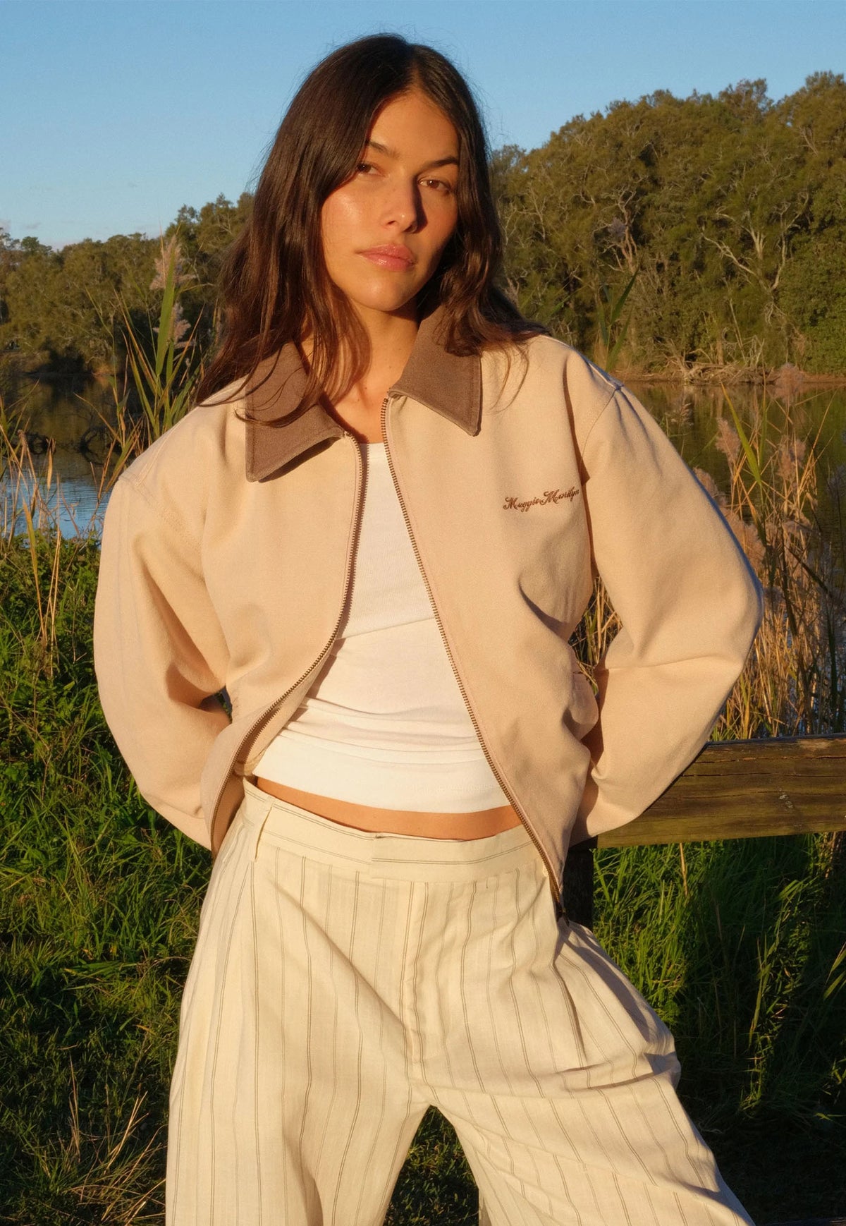 Field Of Flowers Jacket - Toasted Marshmellow