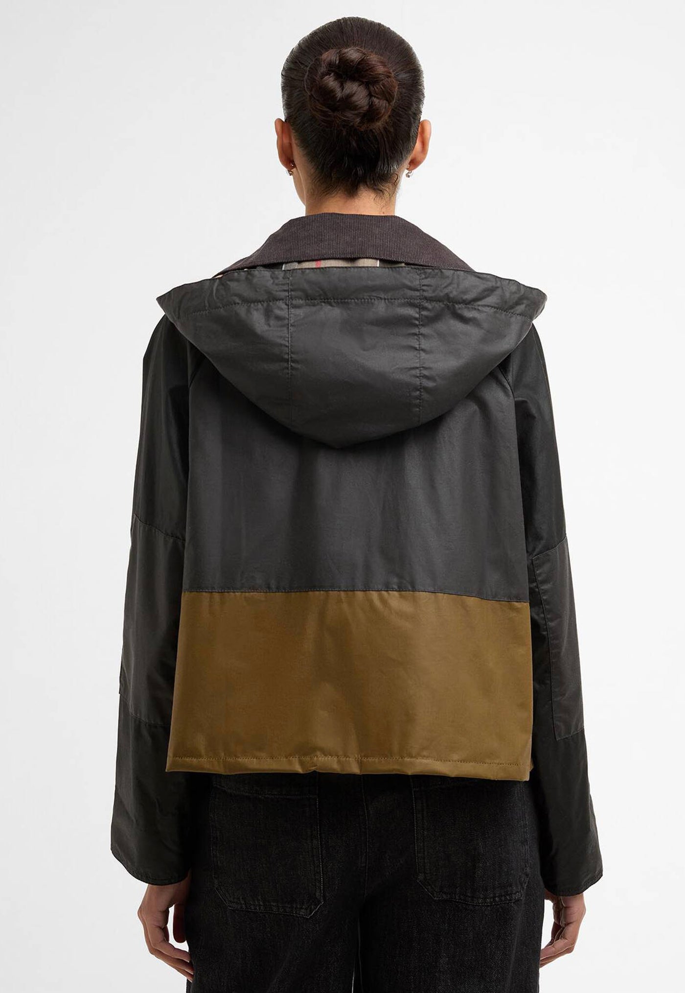 Liza Wax Jacket - Black/Grey/Sand
