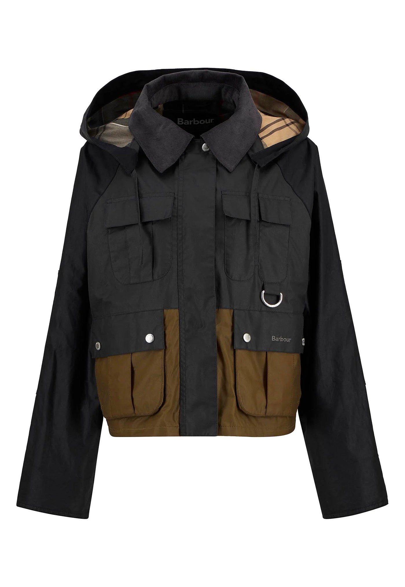 Liza Wax Jacket - Black/Grey/Sand