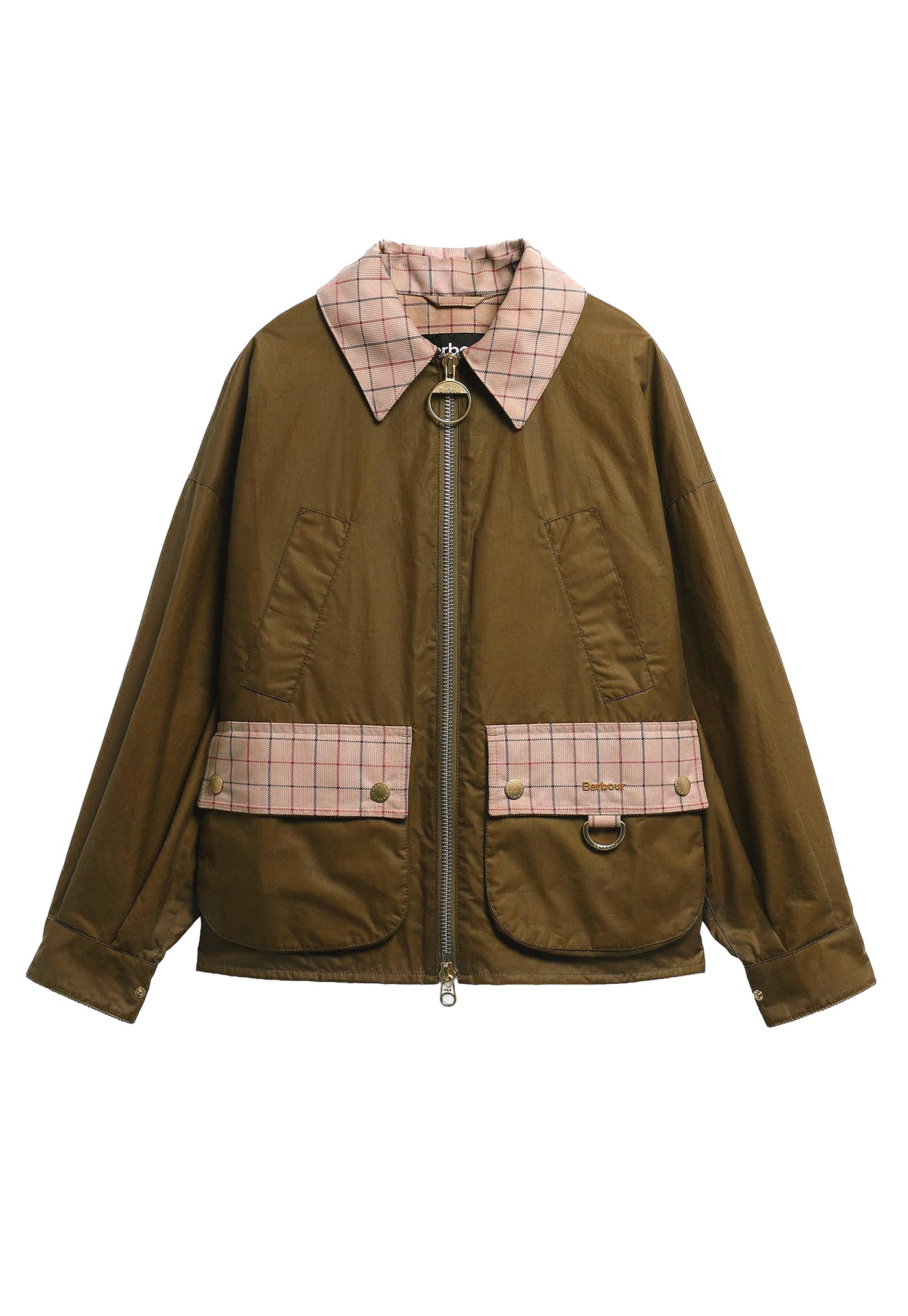 Launton Wax Jacket - Sand/Beige Tattersall