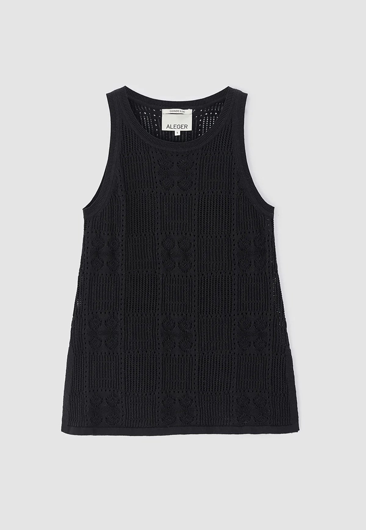 340 Guipure Tank - Black Star