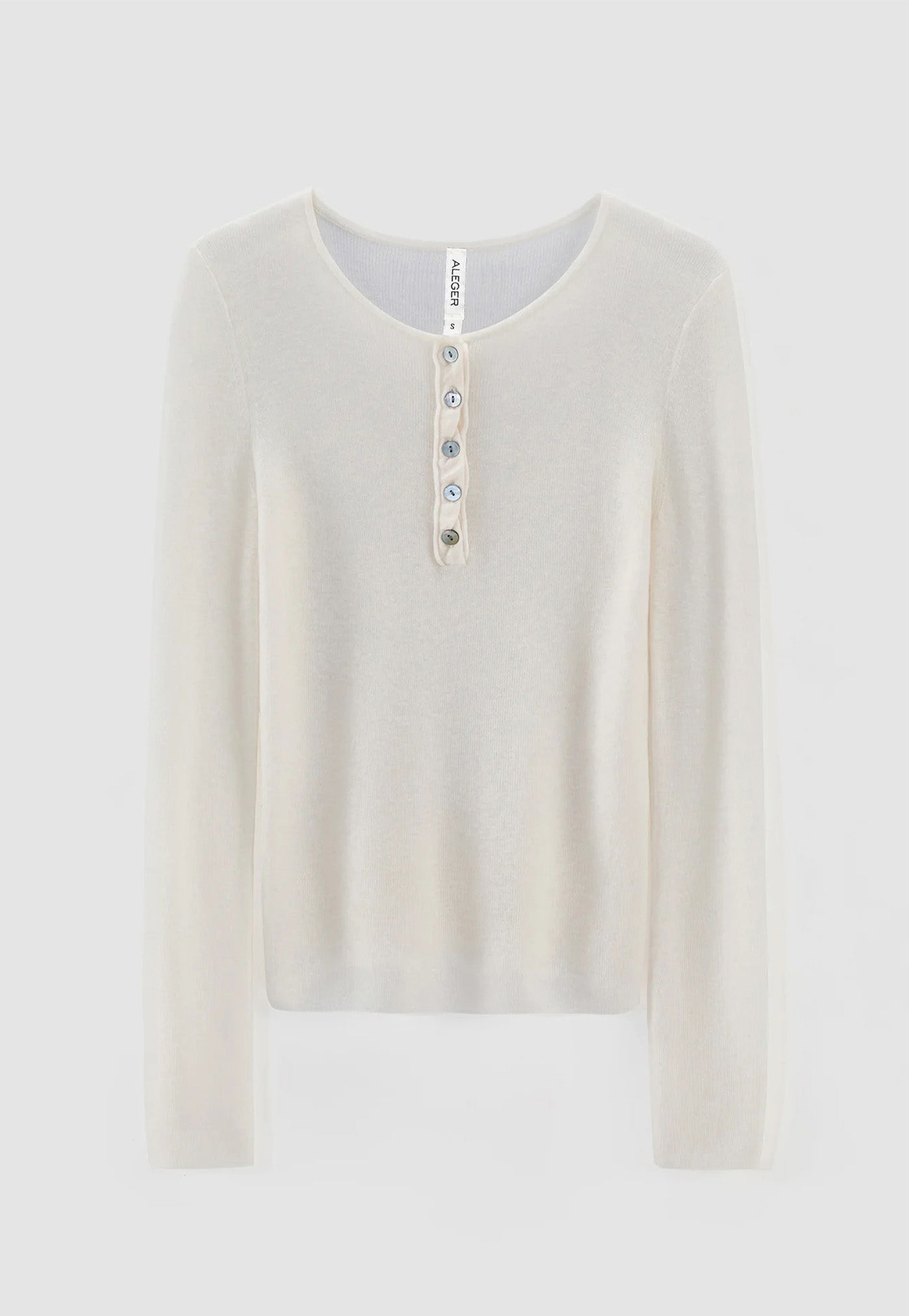 910 Sheerness Placket Top - Ivory