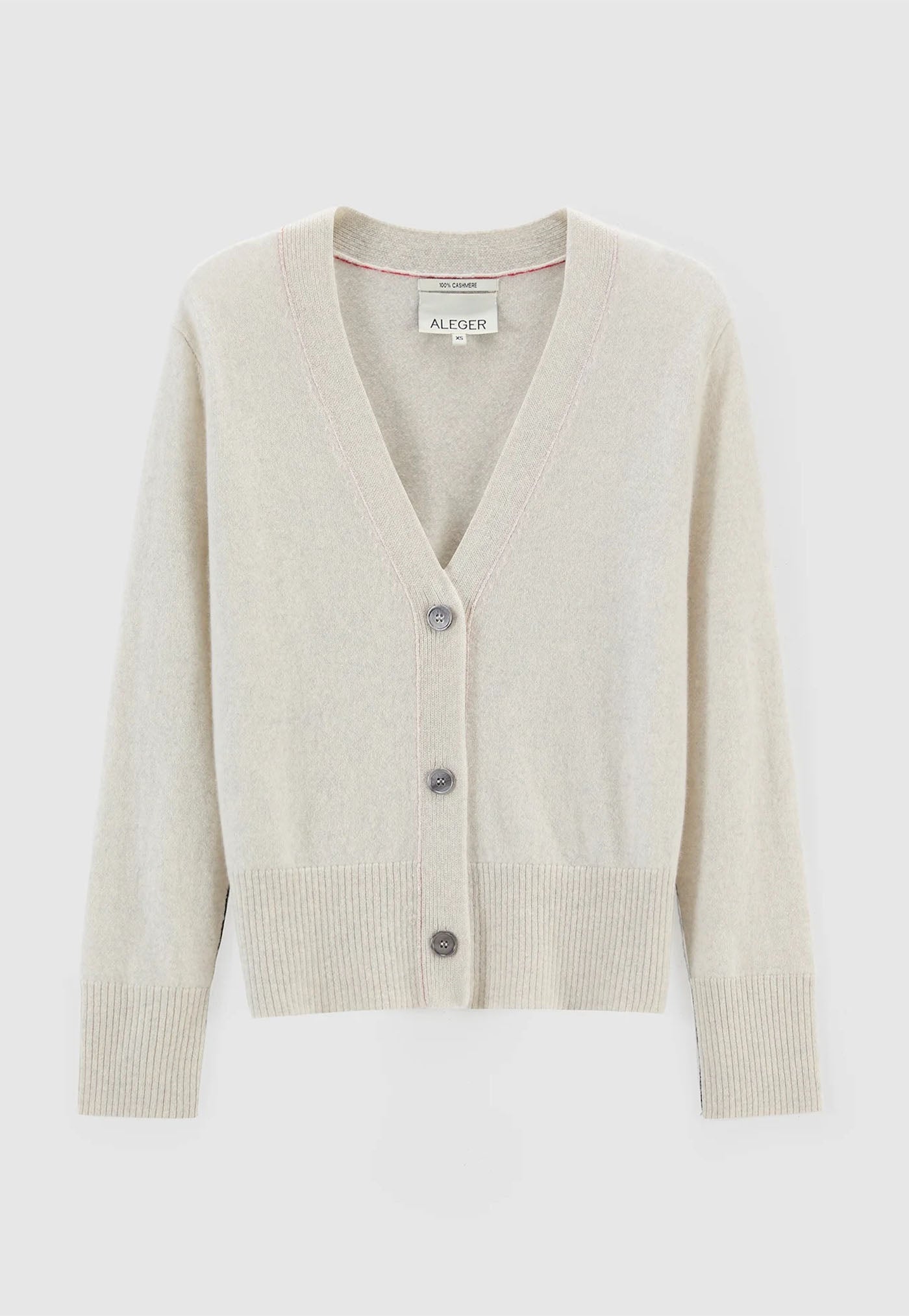 N.145 Cashmere Seam Detail Cardi - Terry