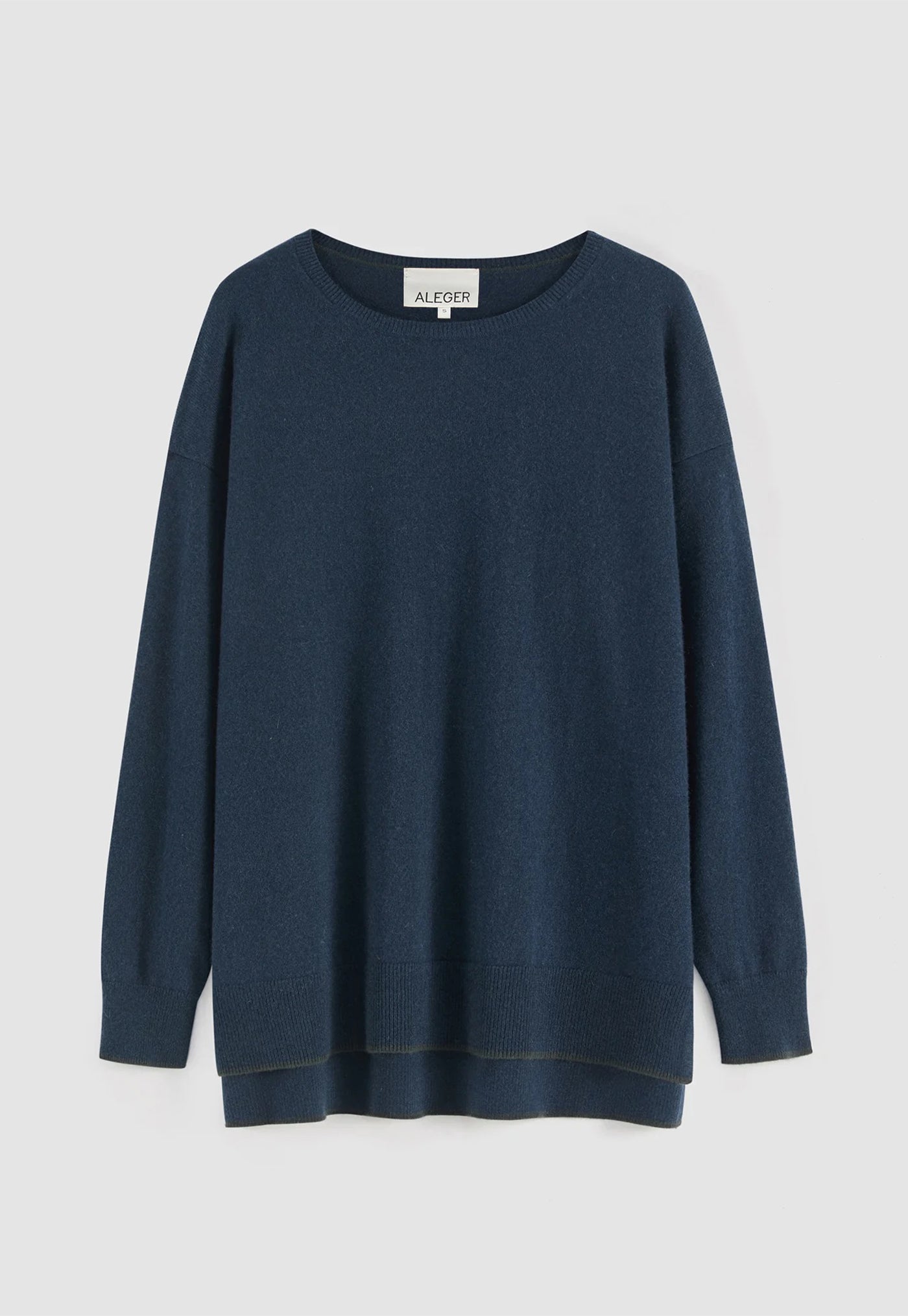 N.375 Cashmere Blend Weekend Sweater - Storm Blue