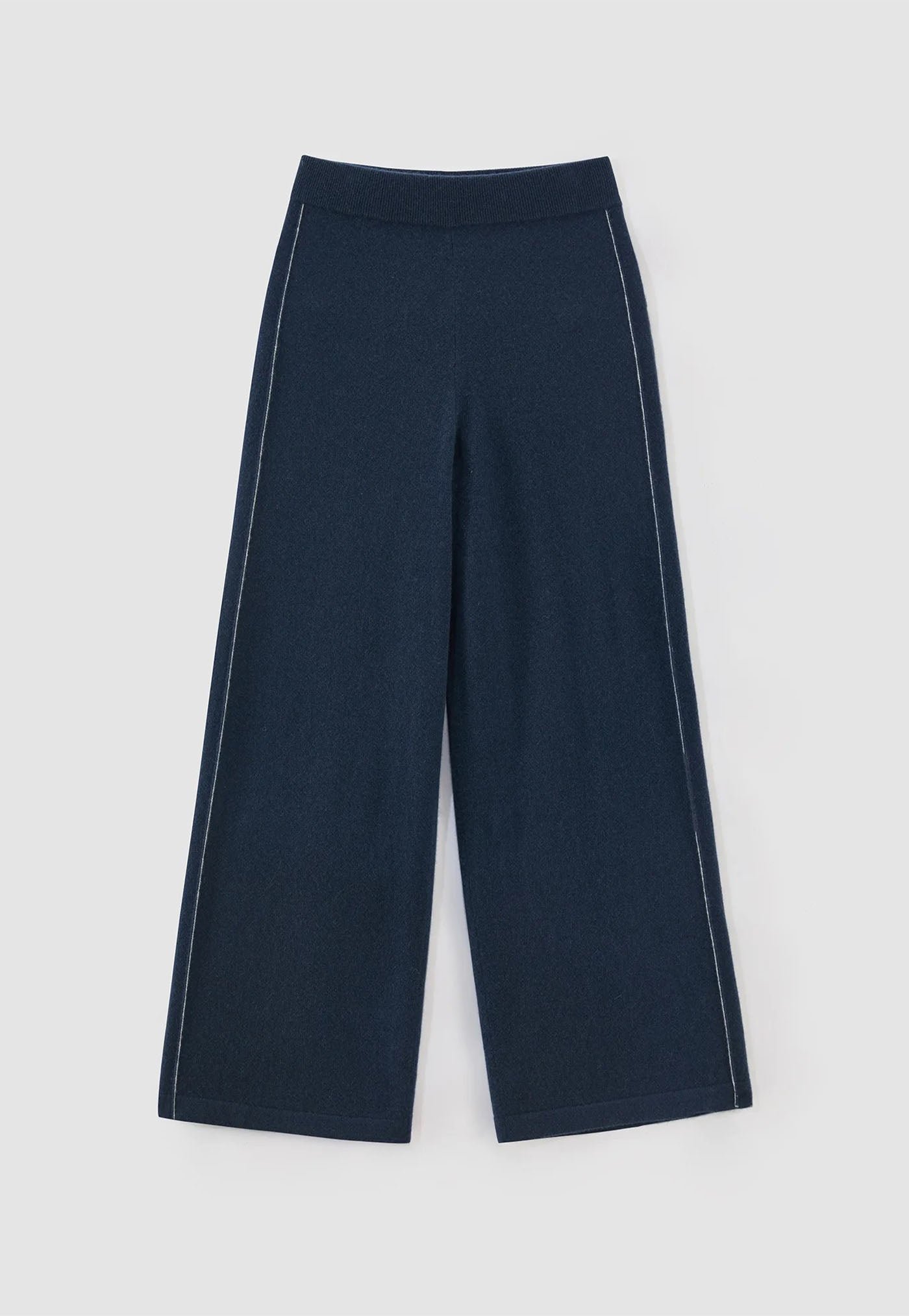 N.497 Cashmere Blend Side Stitch Pant - Storm Blue
