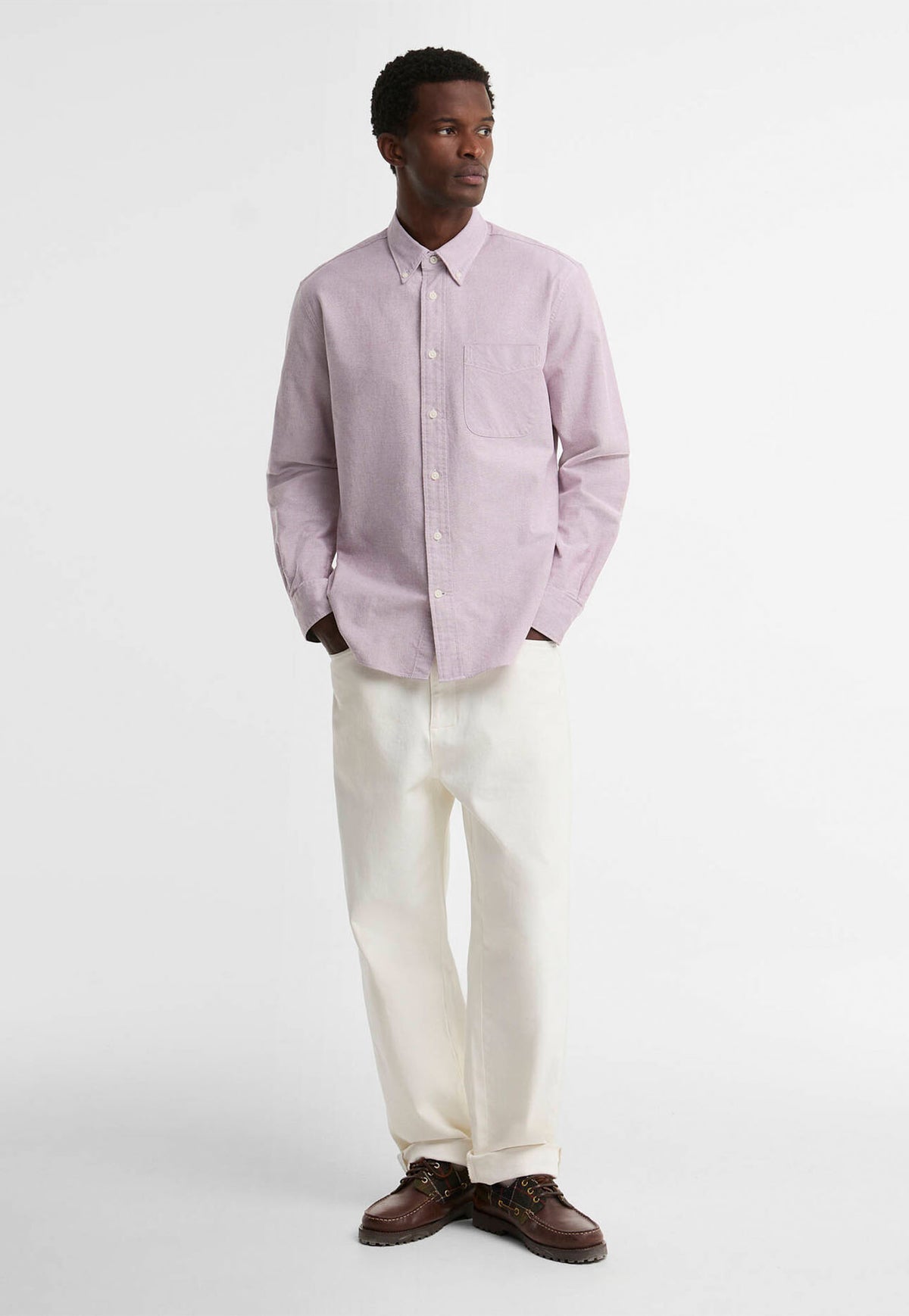 Men's Authentic Oxford Shirt - Dark Red