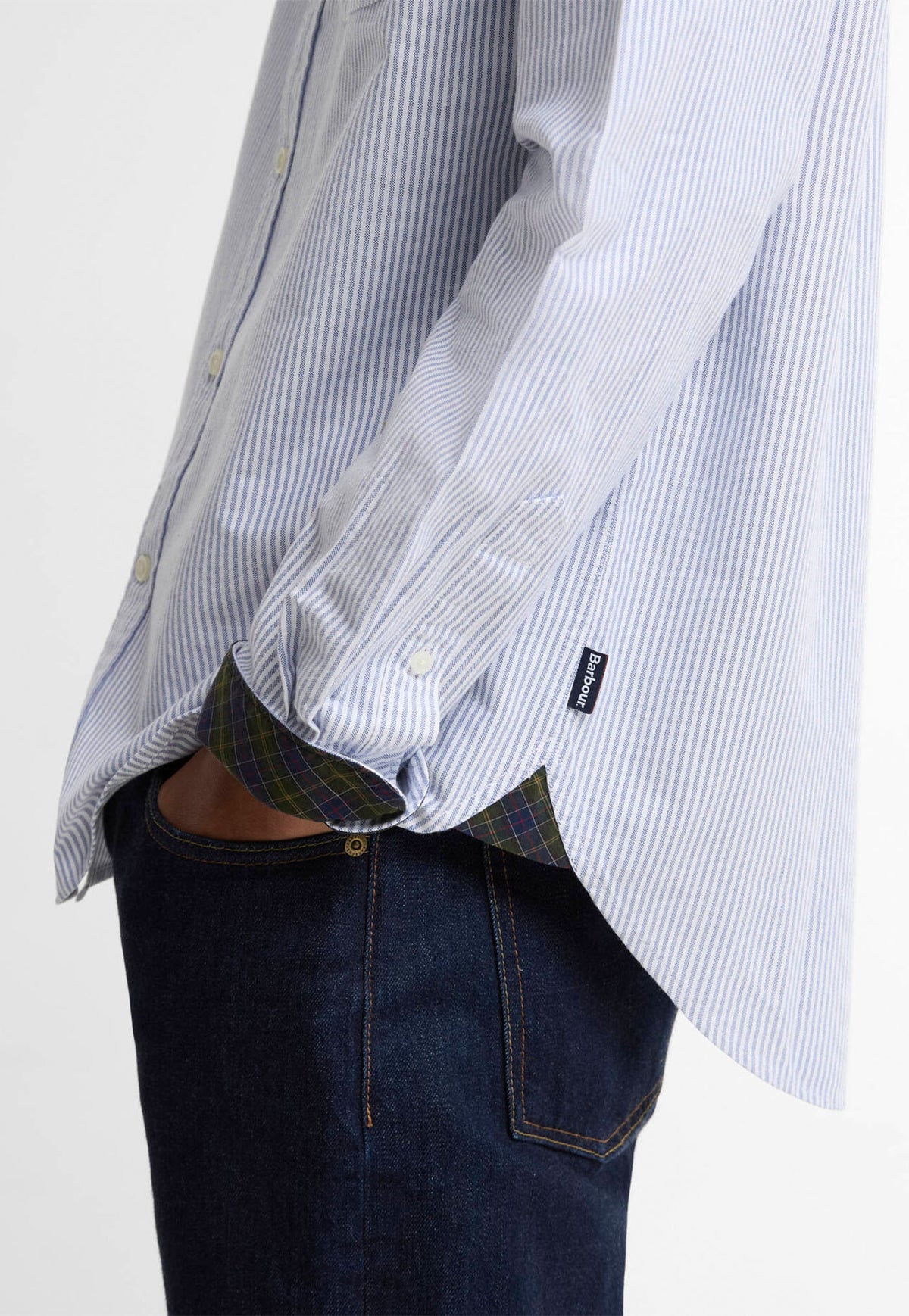 Men's Authentic Striped Oxford Shirt - Blue