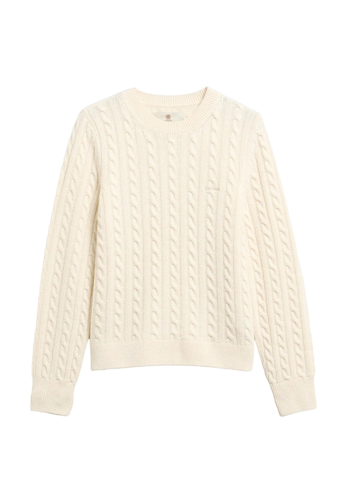 Ashdown Cable Knitted Jumper - Ecru
