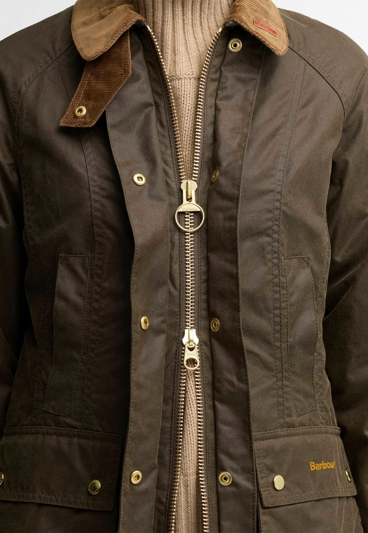 Icons Beadnell Wax Jacket - Beech/Birchwood