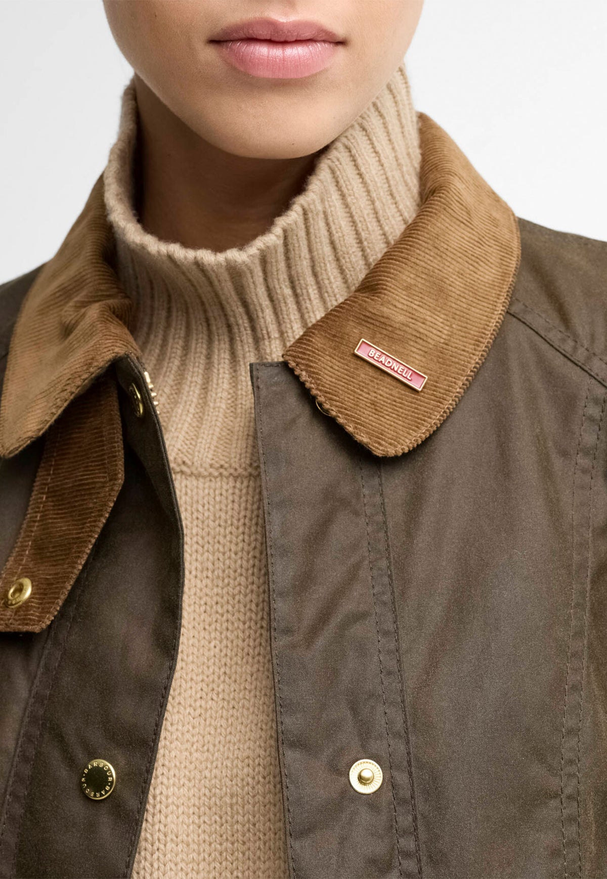 Icons Beadnell Wax Jacket - Beech/Birchwood