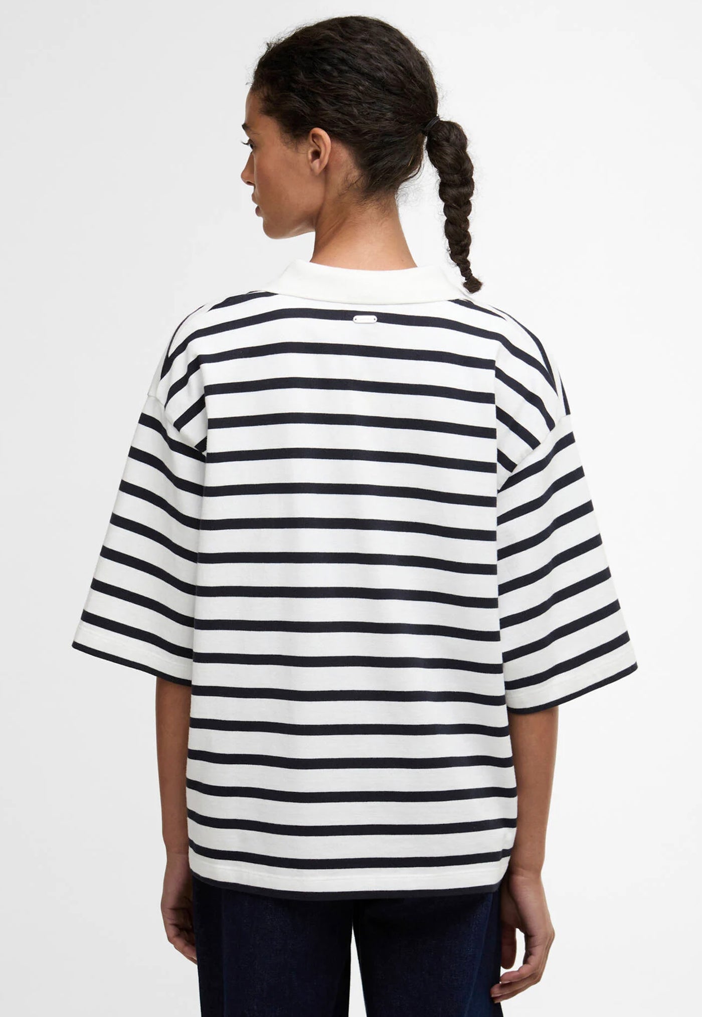 Inez Striped Top - Cloud/Dark