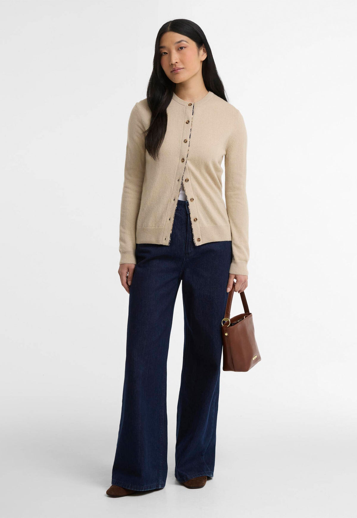 Pendle Knitted Cardigan - Honey/Birchwood