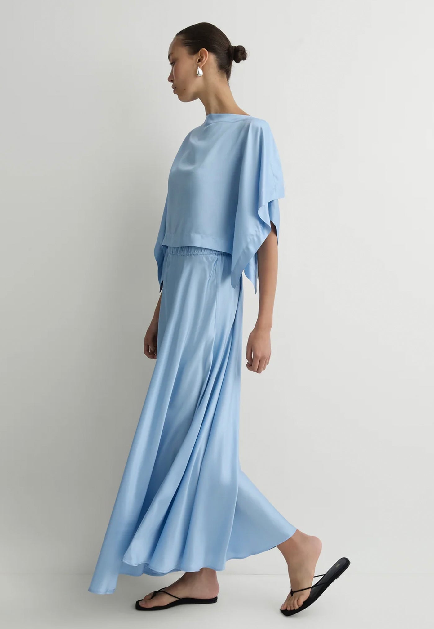 Como Maxi Skirt - Sky Blue