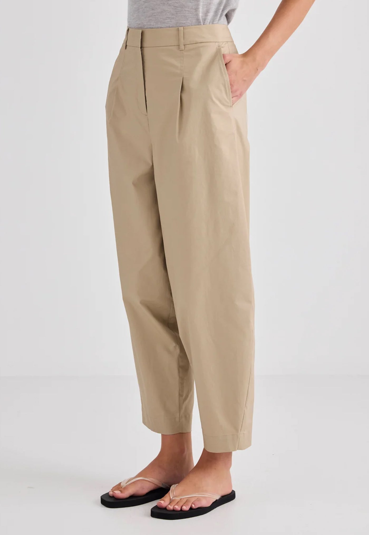 Brita Barrel Leg Trouser - Chino
