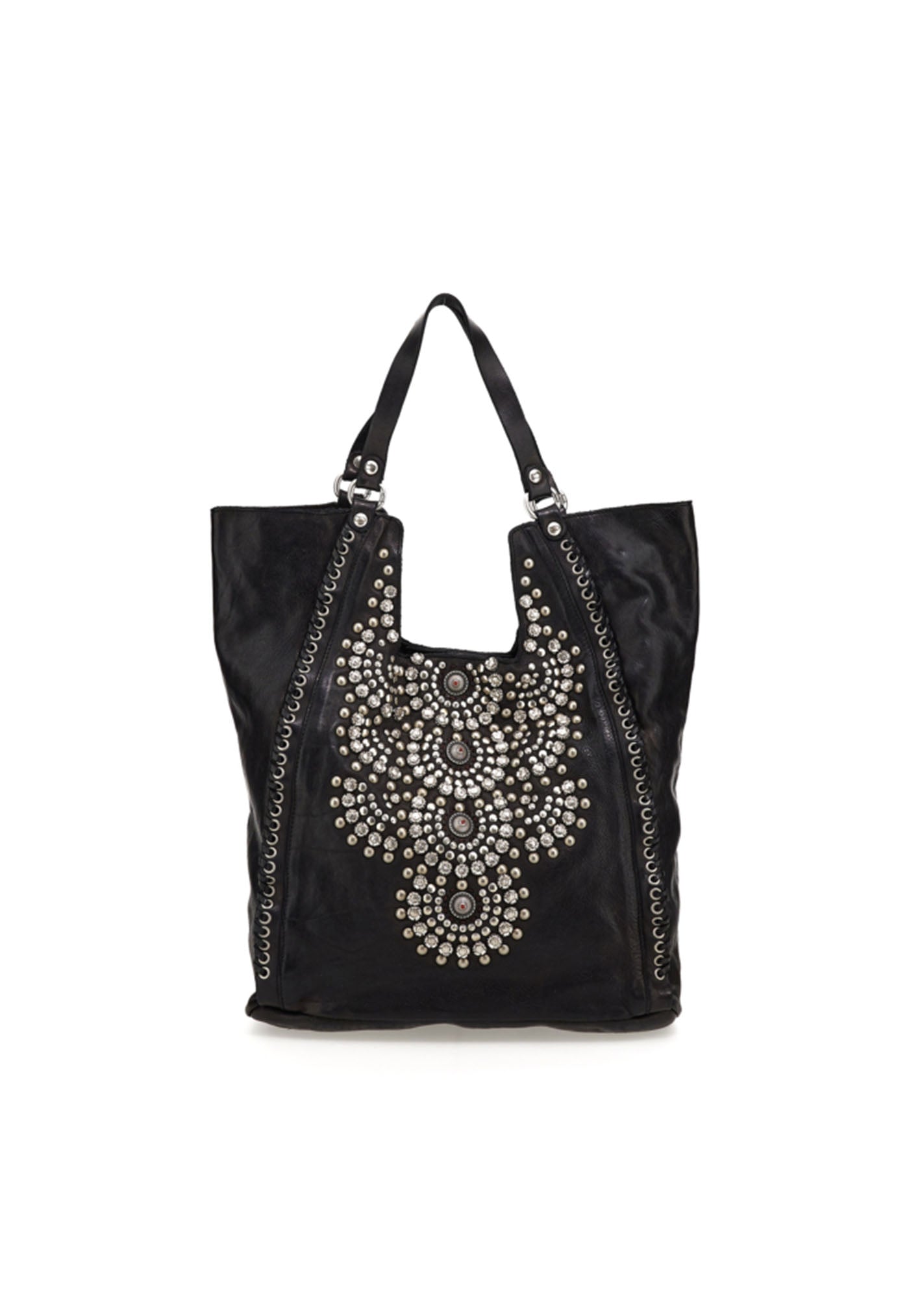 Camelia Studded Bag - Black